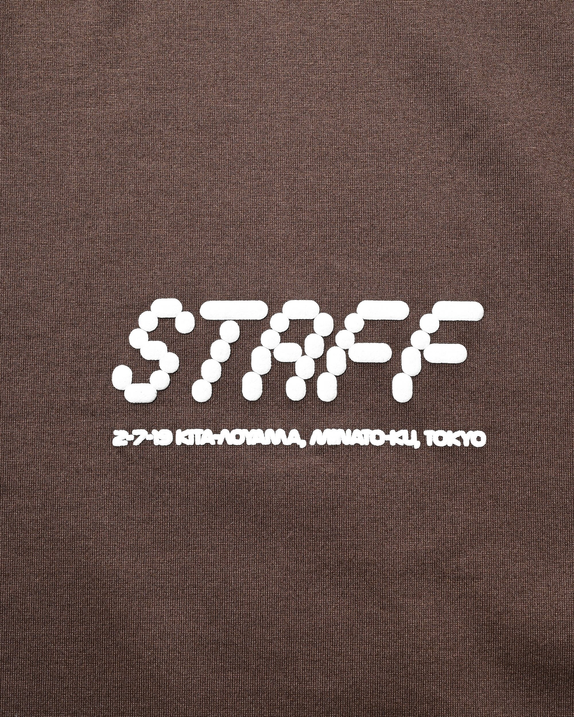 STAFF T-SHIRT WITH DRAWSTRINGS (BROWN)