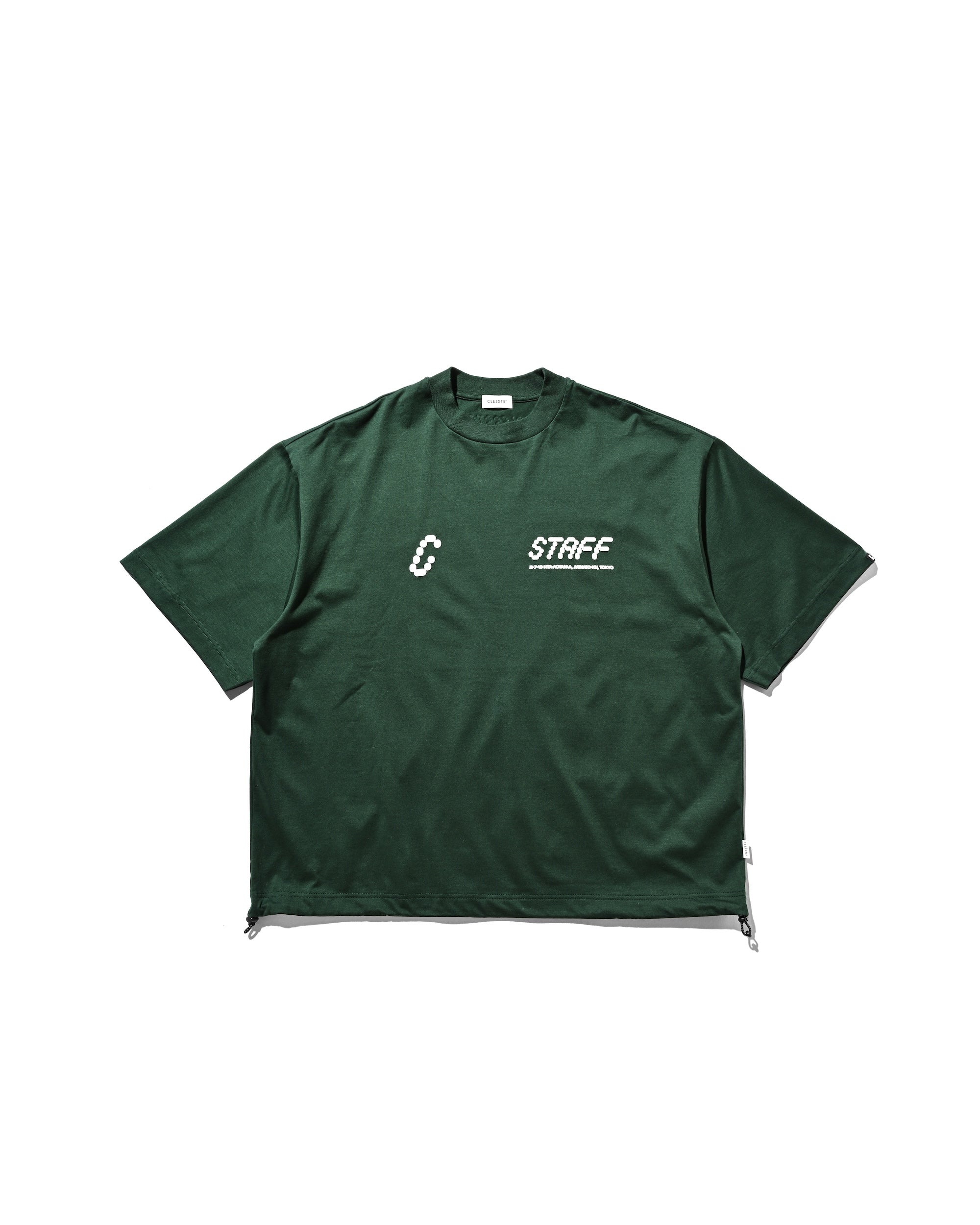 STAFF T-SHIRT WITH DRAWSTRINGS (GREEN)