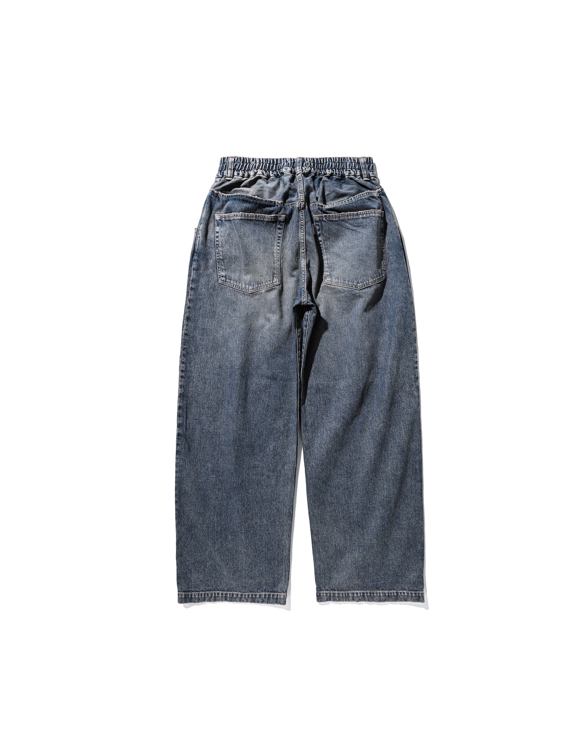 【8.30 SAT 20:00- IN STOCK】VINTAGE DYED SELVEDGE DENIM WIDE PANTS (VINTAGE INDIGO)