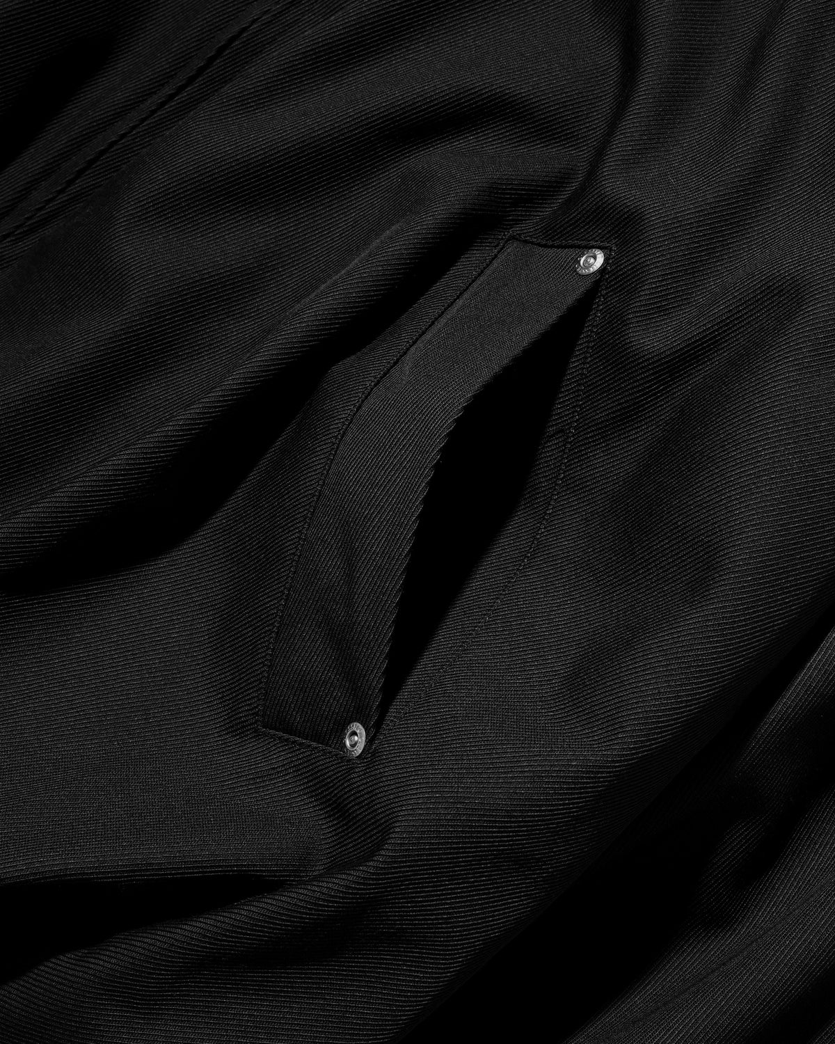 【10.7 WED 20:00- IN STOCK】 WOOL KERSEY CITY UTILITY BALLOON JACKET (BLACK)