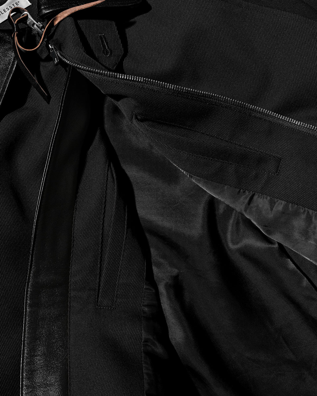 【10.7 WED 20:00- IN STOCK】 WOOL KERSEY CITY UTILITY BALLOON JACKET (BLACK)