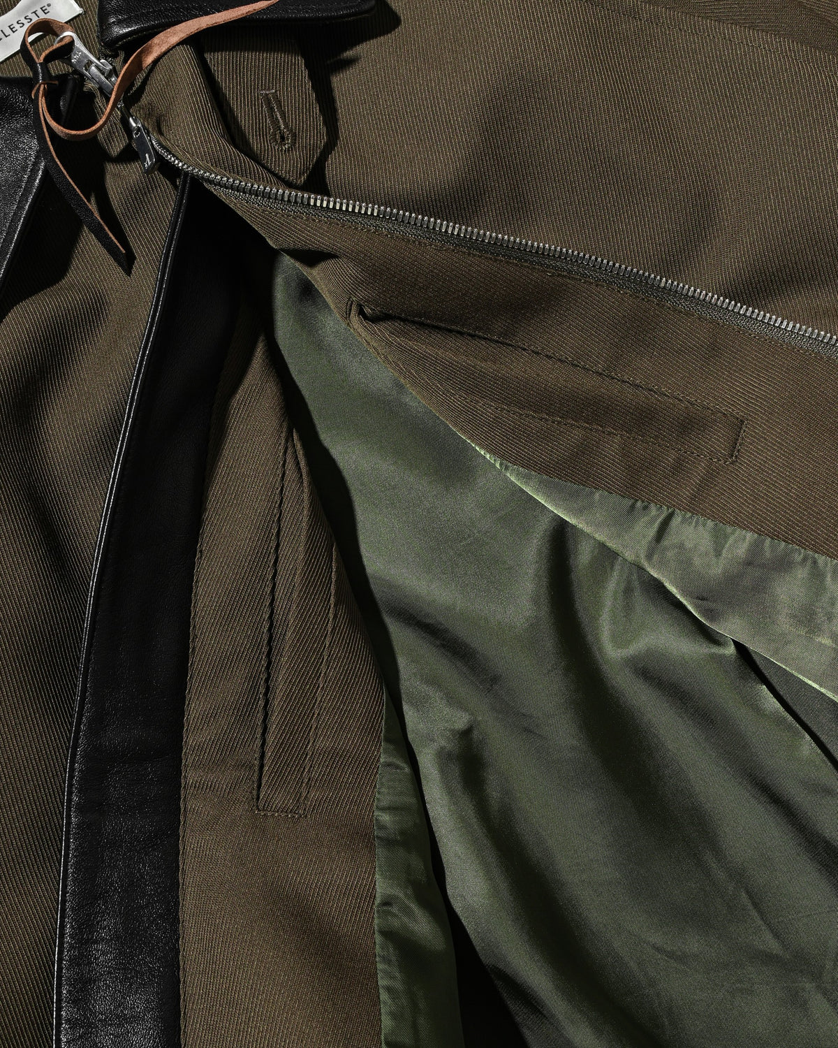 【10.7 WED 20:00- IN STOCK】 WOOL KERSEY CITY UTILITY BALLOON JACKET (OLIVE)