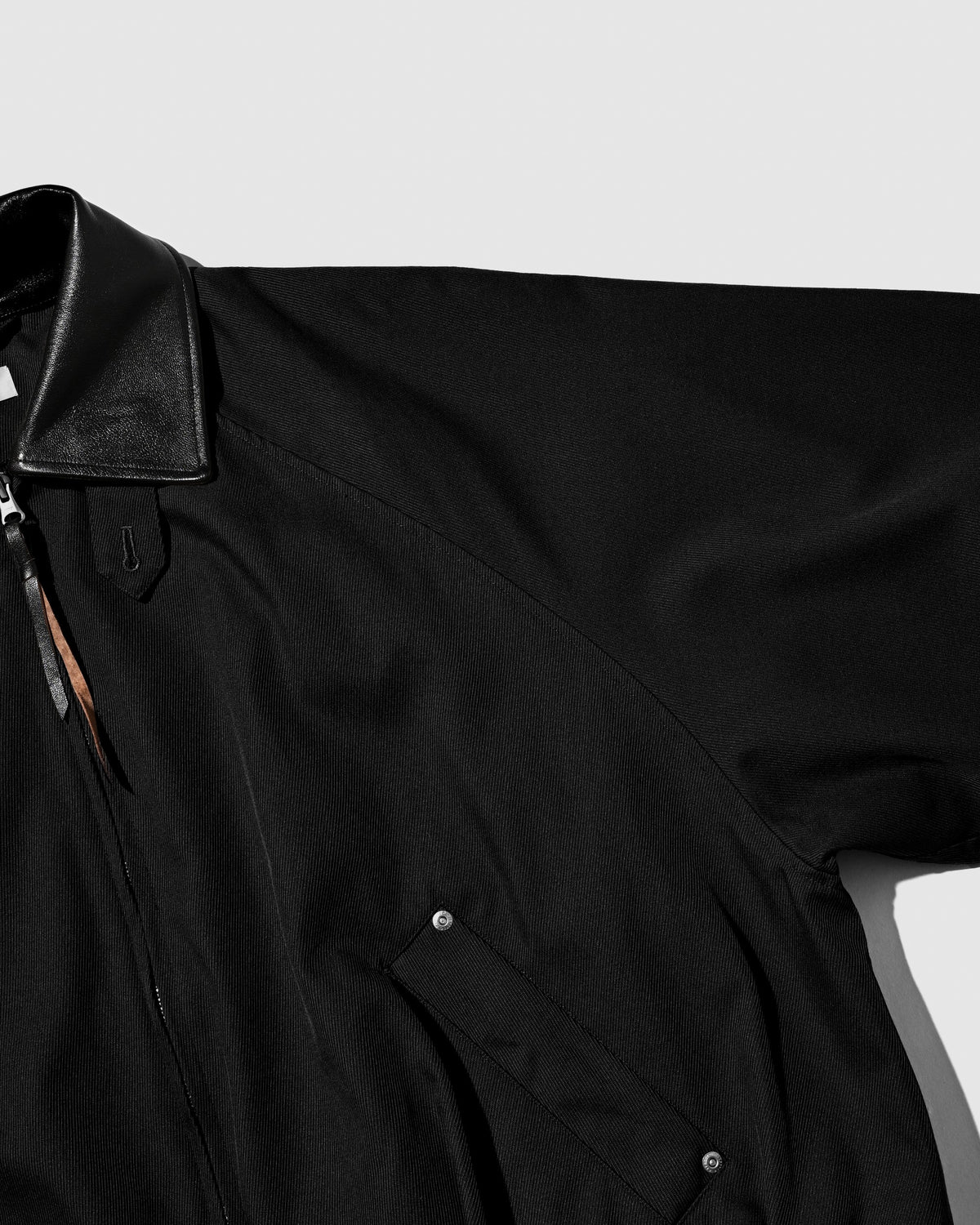 【10.7 WED 20:00- IN STOCK】 WOOL KERSEY CITY UTILITY BALLOON JACKET (BLACK)