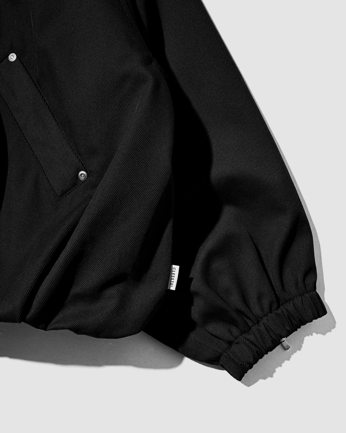 【10.7 WED 20:00- IN STOCK】 WOOL KERSEY CITY UTILITY BALLOON JACKET (BLACK)