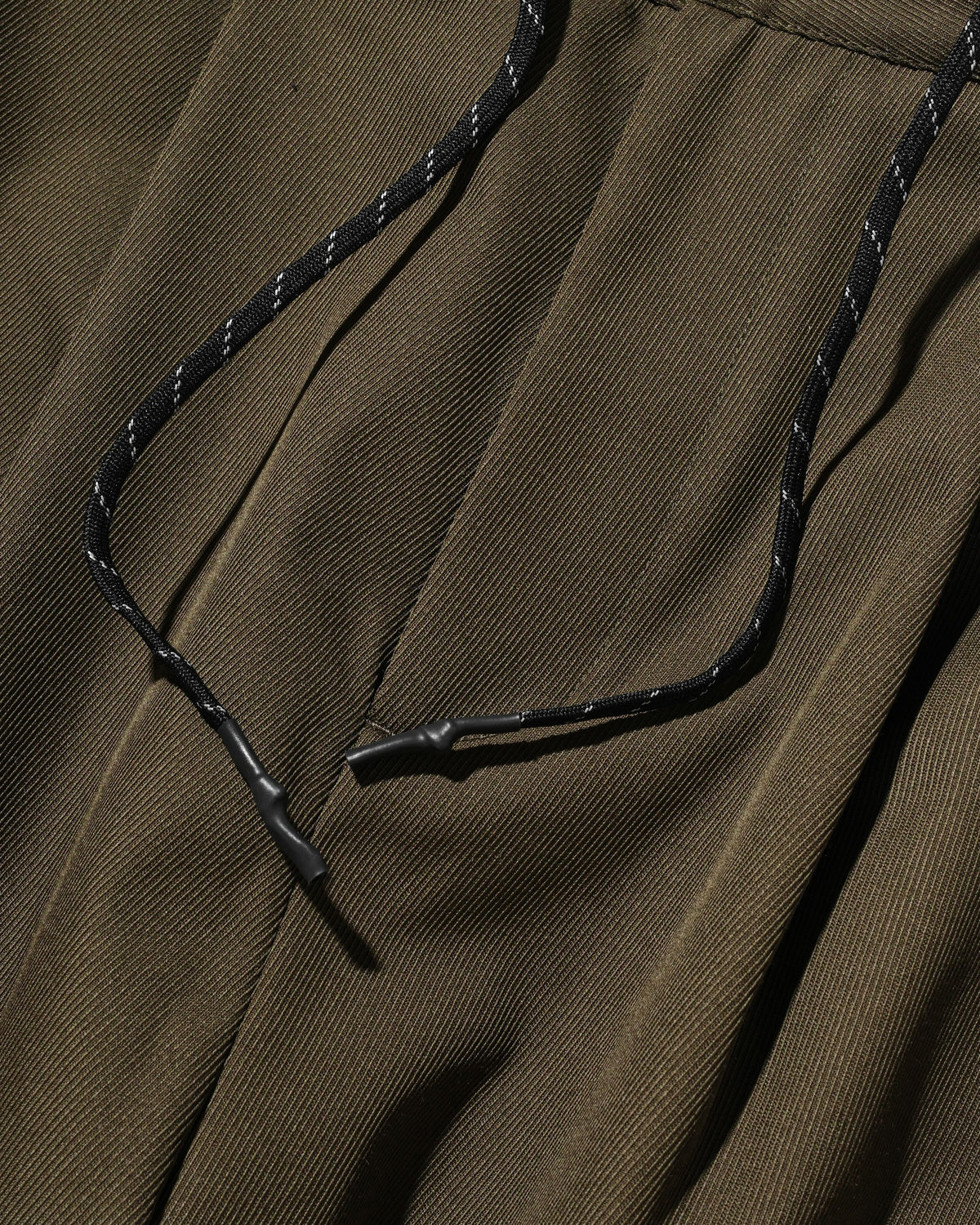 【10.7 WED 20:00- IN STOCK】 WOOL KERSEY CITY WIDE TAPERED BALLOON PANTS (OLIVE)