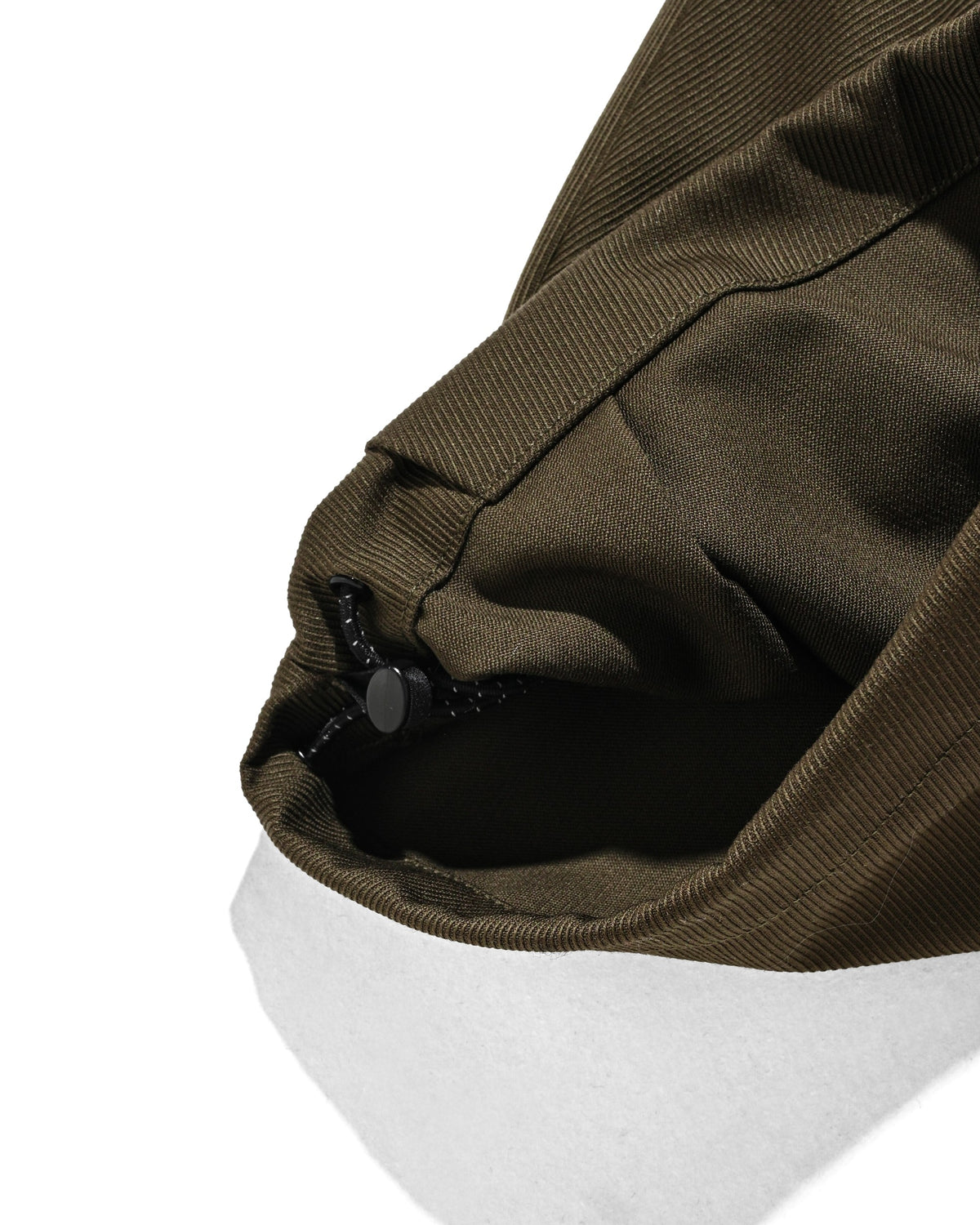 【10.7 WED 20:00- IN STOCK】 WOOL KERSEY CITY WIDE TAPERED BALLOON PANTS (OLIVE)