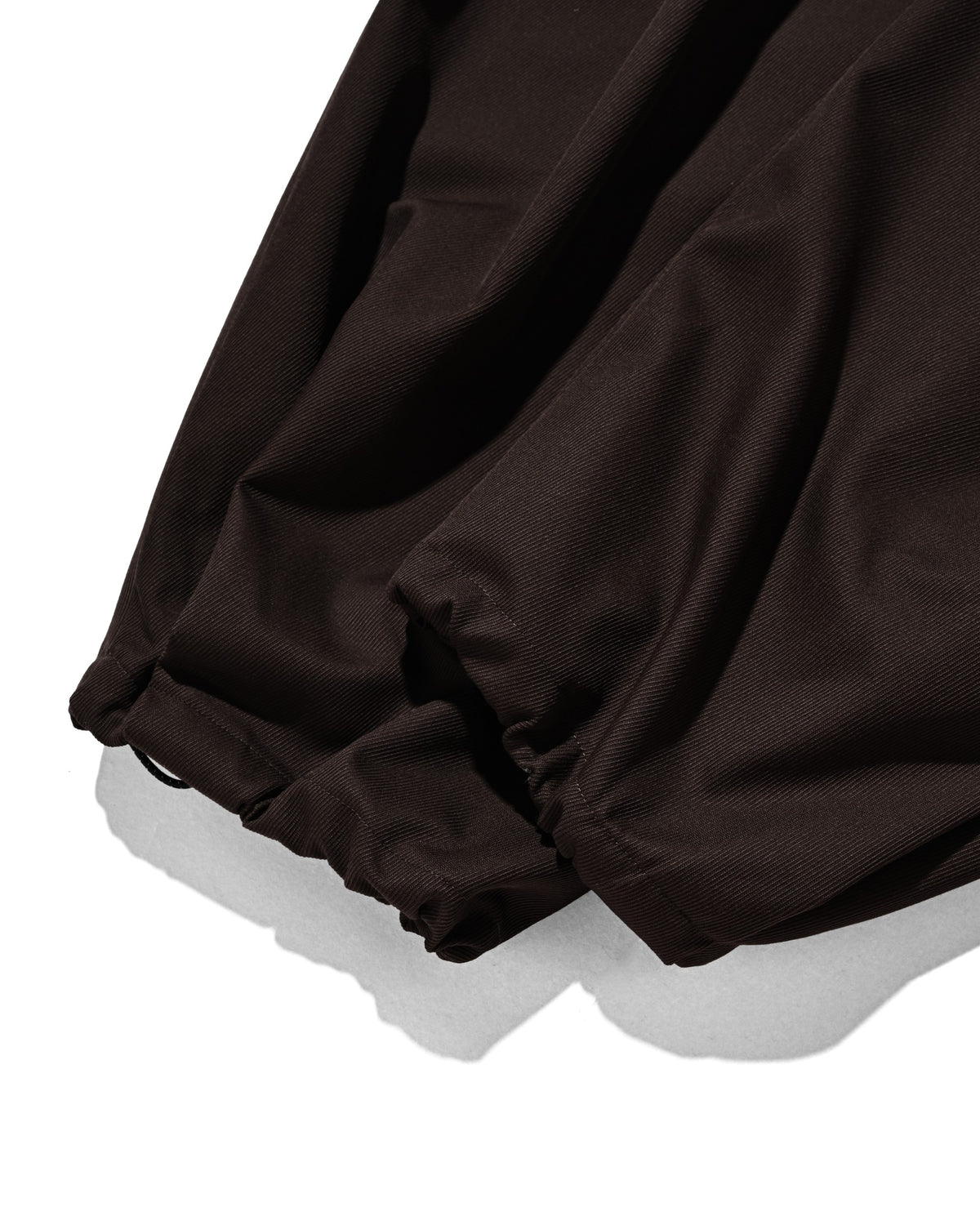 【10.7 WED 20:00- IN STOCK】 WOOL KERSEY CITY WIDE TAPERED BALLOON PANTS (BROWN)