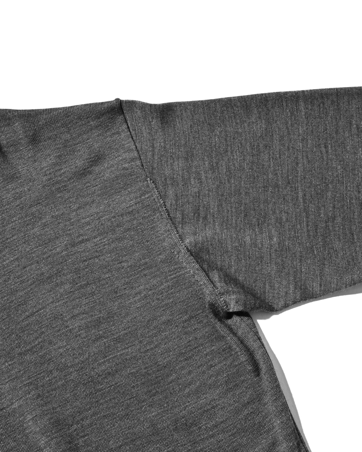 【10.31 SAT 20:00- IN STOCK】 12G WOOL V-NECK KNIT PULLOVER (GRAY)