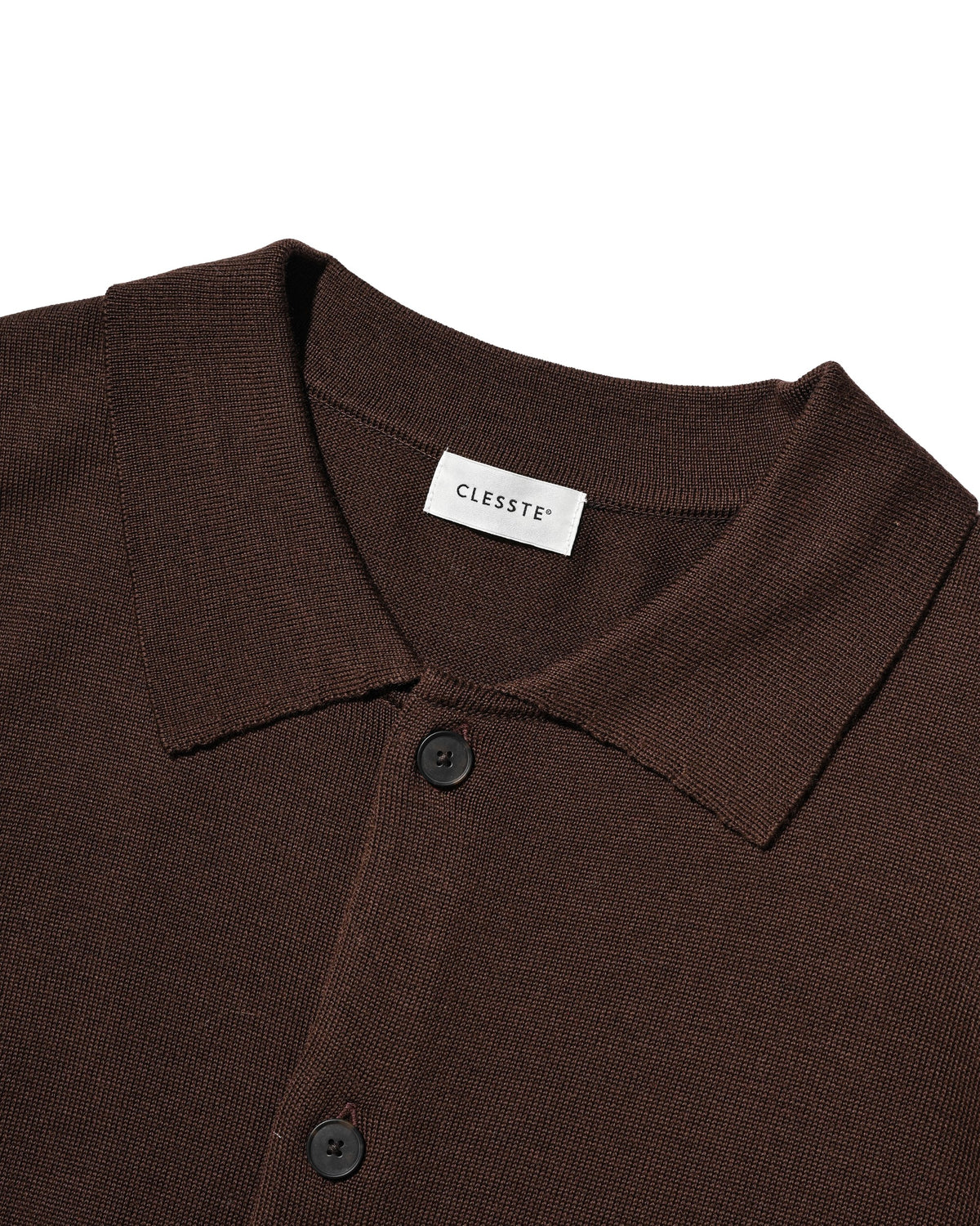 【10.21 WED 20:00- IN STOCK】 12G WOOL KNIT COLLARED CARDIGAN (BROWN)
