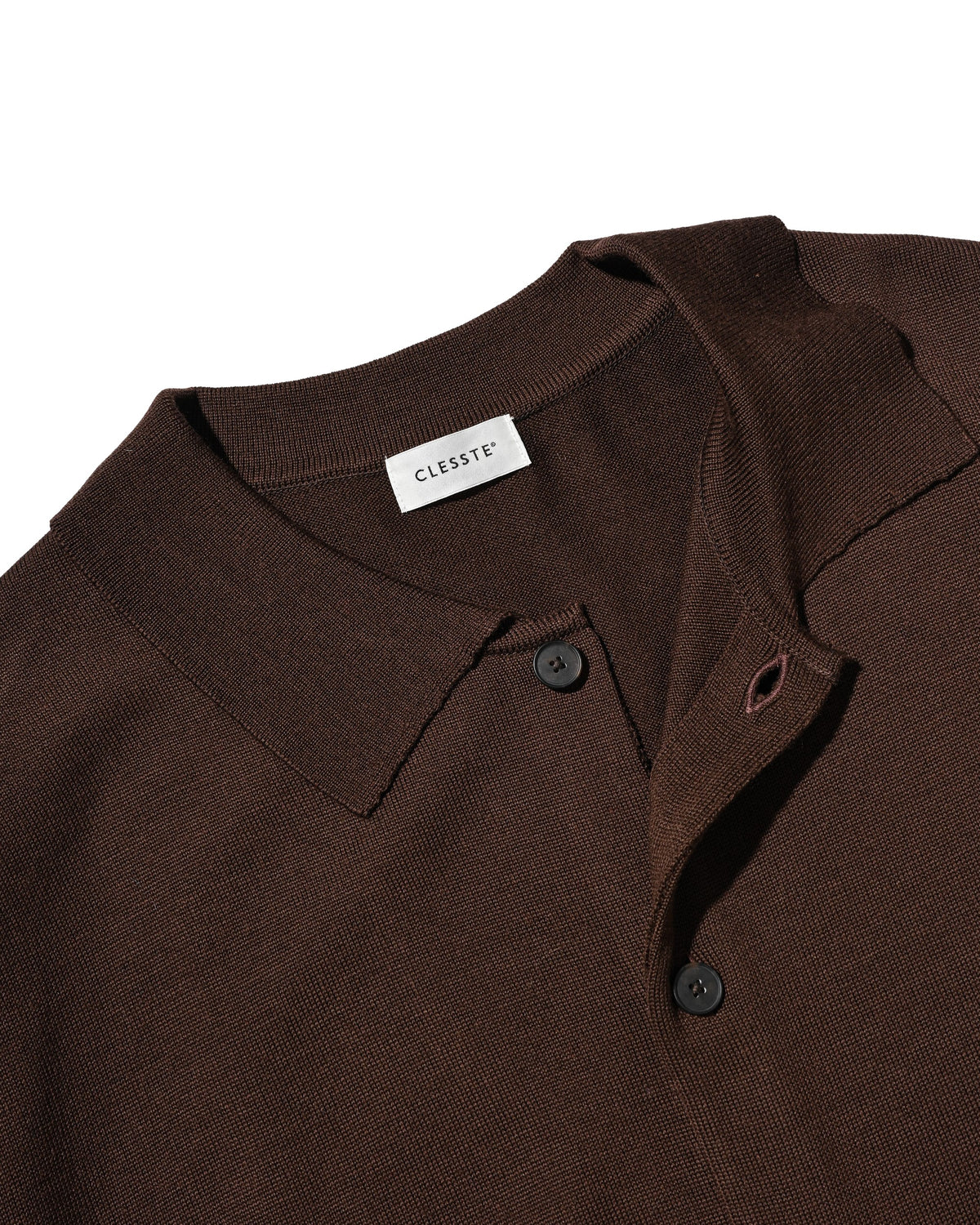 【10.21 WED 20:00- IN STOCK】 12G WOOL KNIT COLLARED CARDIGAN (BROWN)