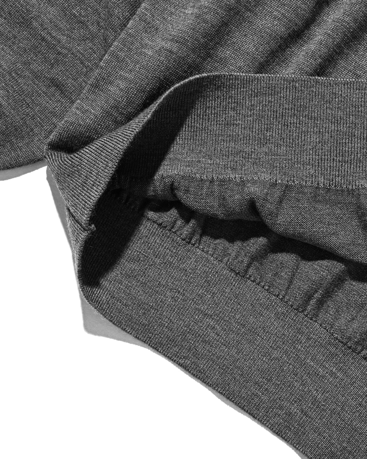 【10.31 SAT 20:00- IN STOCK】 12G WOOL V-NECK KNIT PULLOVER (GRAY)