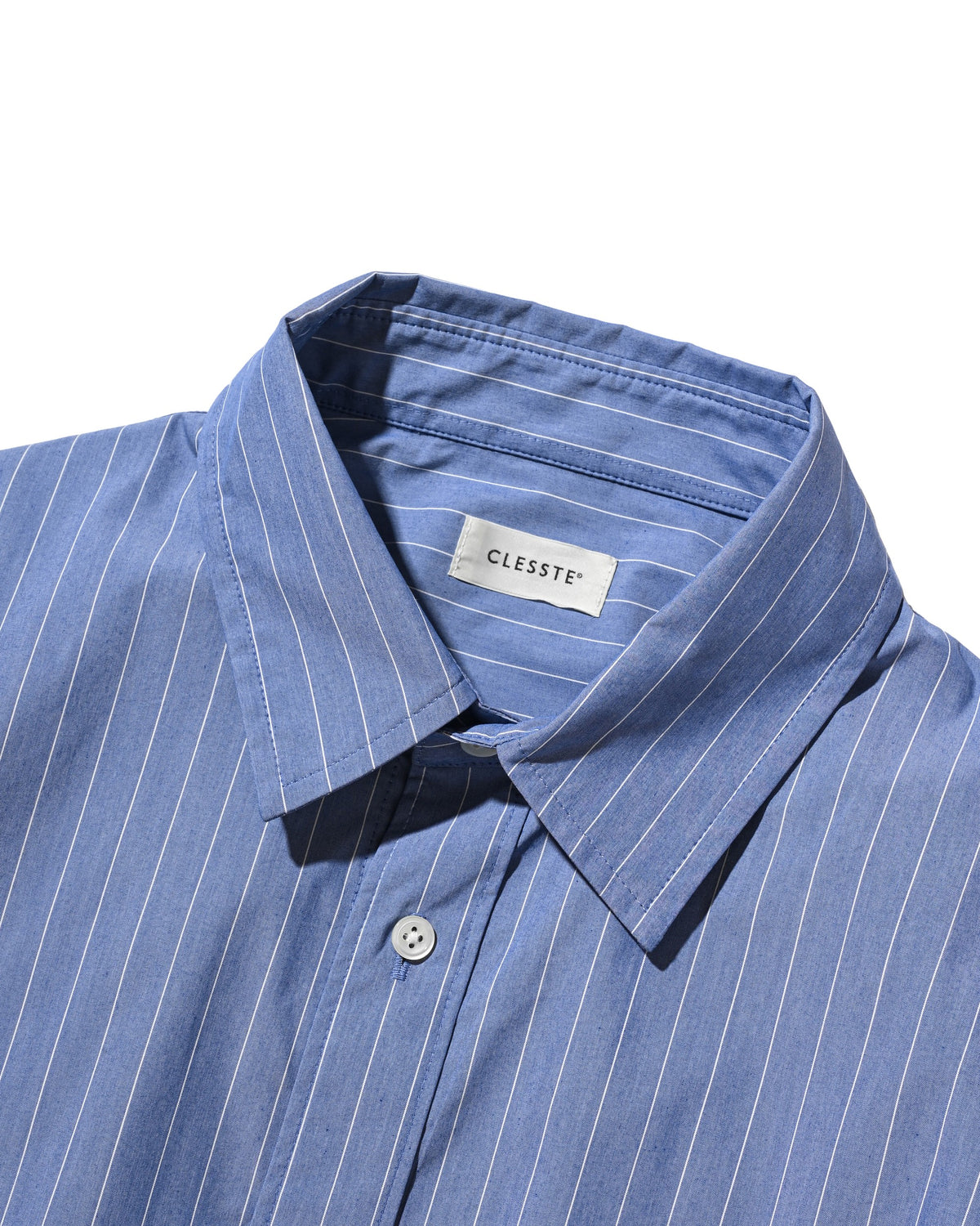 【10.14 WED 20:00- IN STOCK】 STRIPED EVERYDAY BOX FIT L/S SHIRT (BLUE STRIPE)