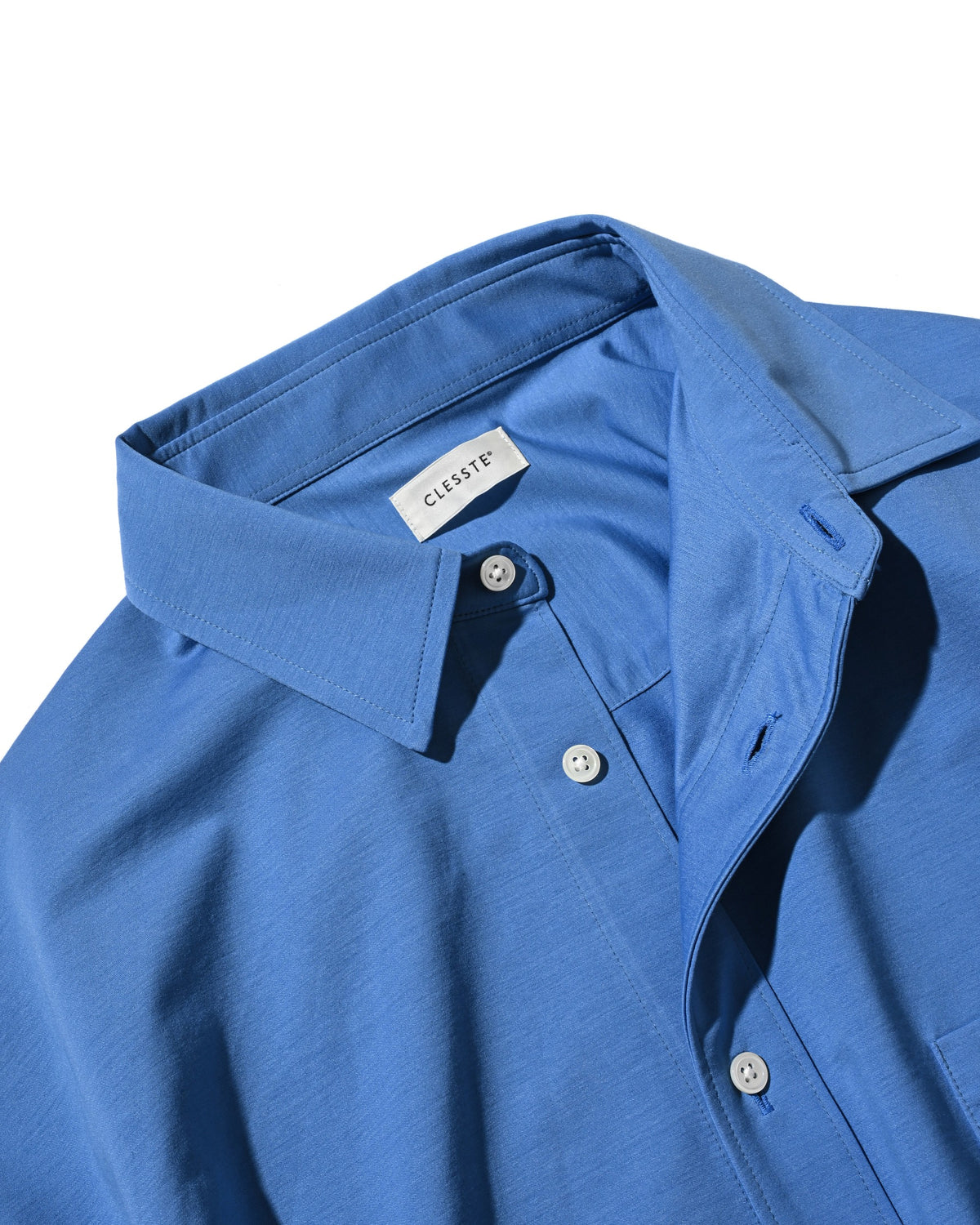 【10.14 WED 20:00- IN STOCK】 46G KNIT EVERYDAY BOX L/S SHIRT (SAX BLUE)
