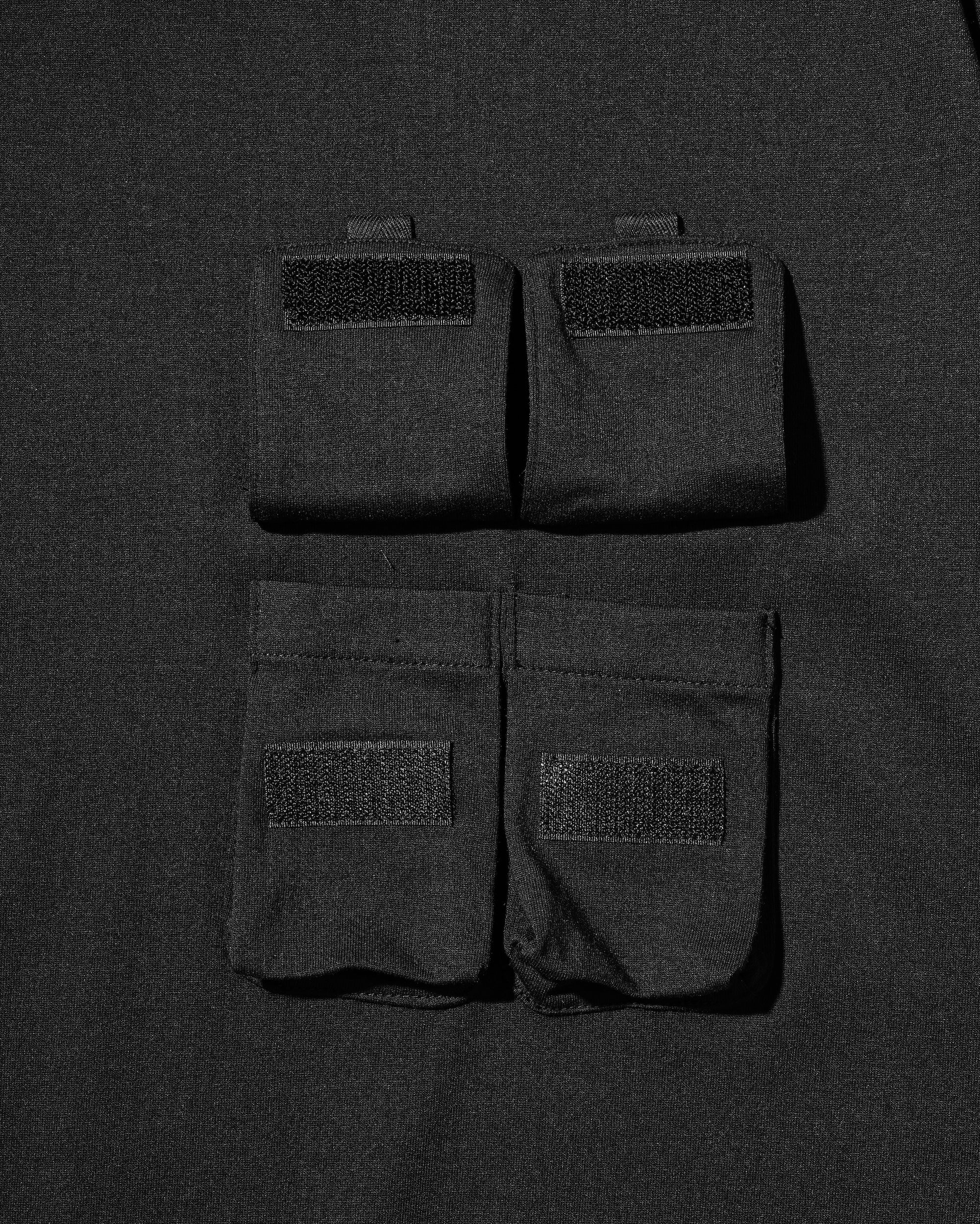 【7.1 WED 20:00- IN STOCK】MULTI POCKET S/S T-SHIRT (BLACK)