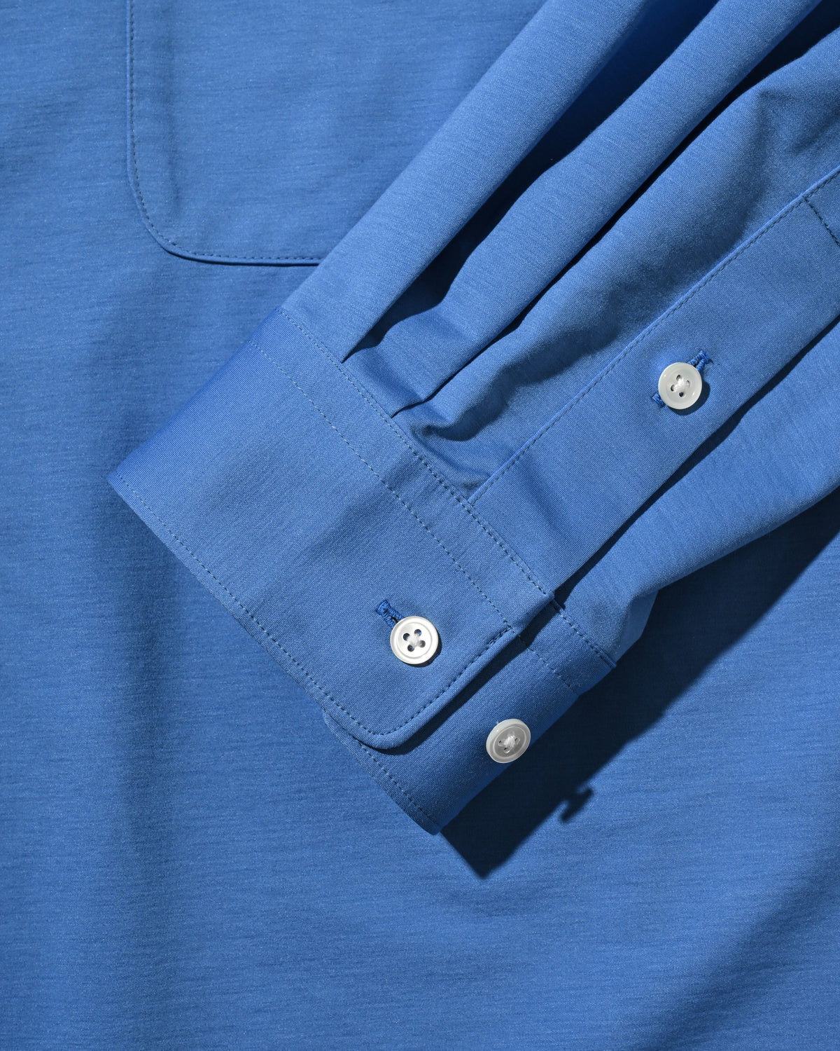 【10.14 WED 20:00- IN STOCK】 46G KNIT EVERYDAY BOX L/S SHIRT (SAX BLUE)