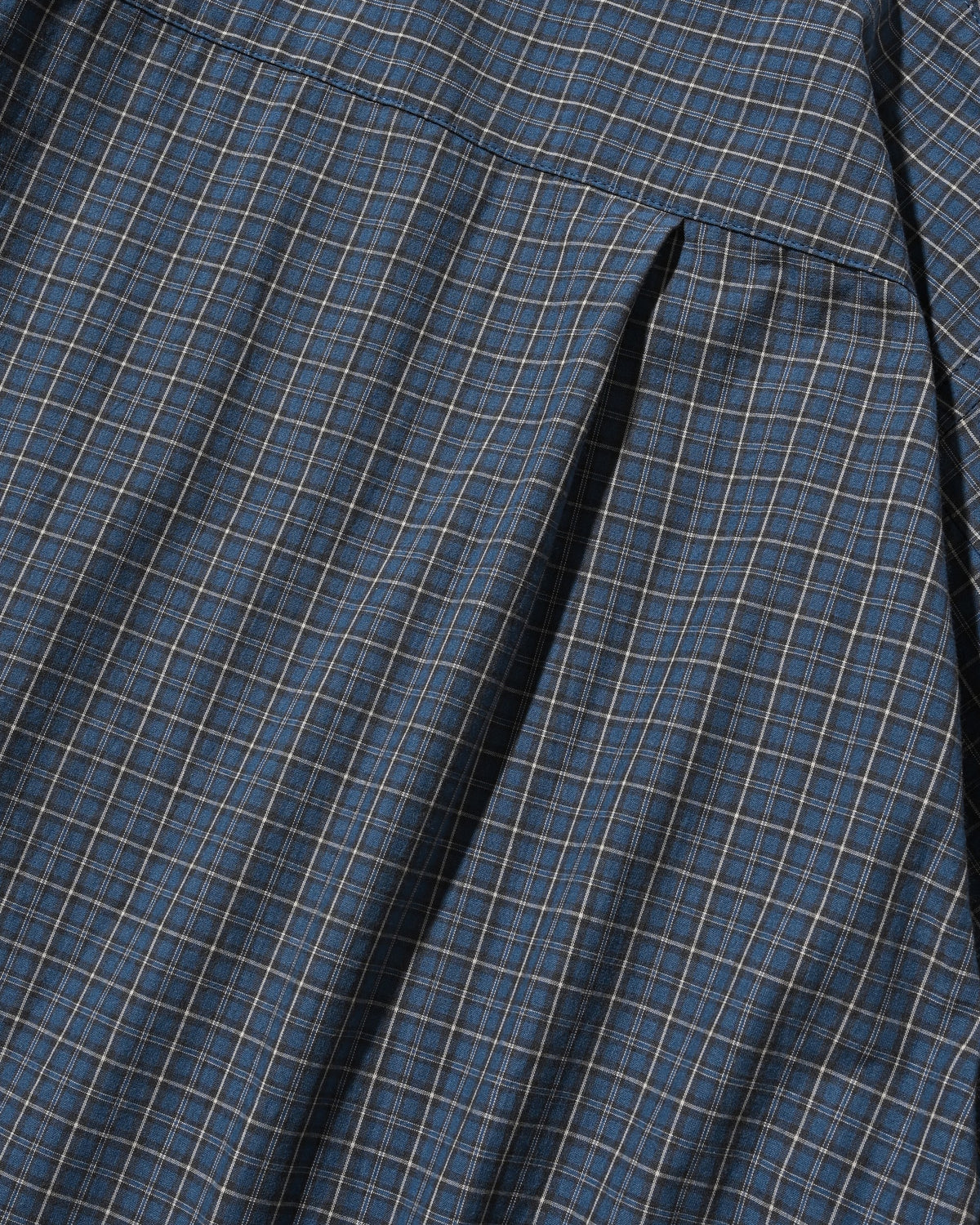 【10.14 WED 20:00- IN STOCK】 MINI CHECK EVERYDAY BOX FIT L/S SHIRT (BLUE MINI CHECK)