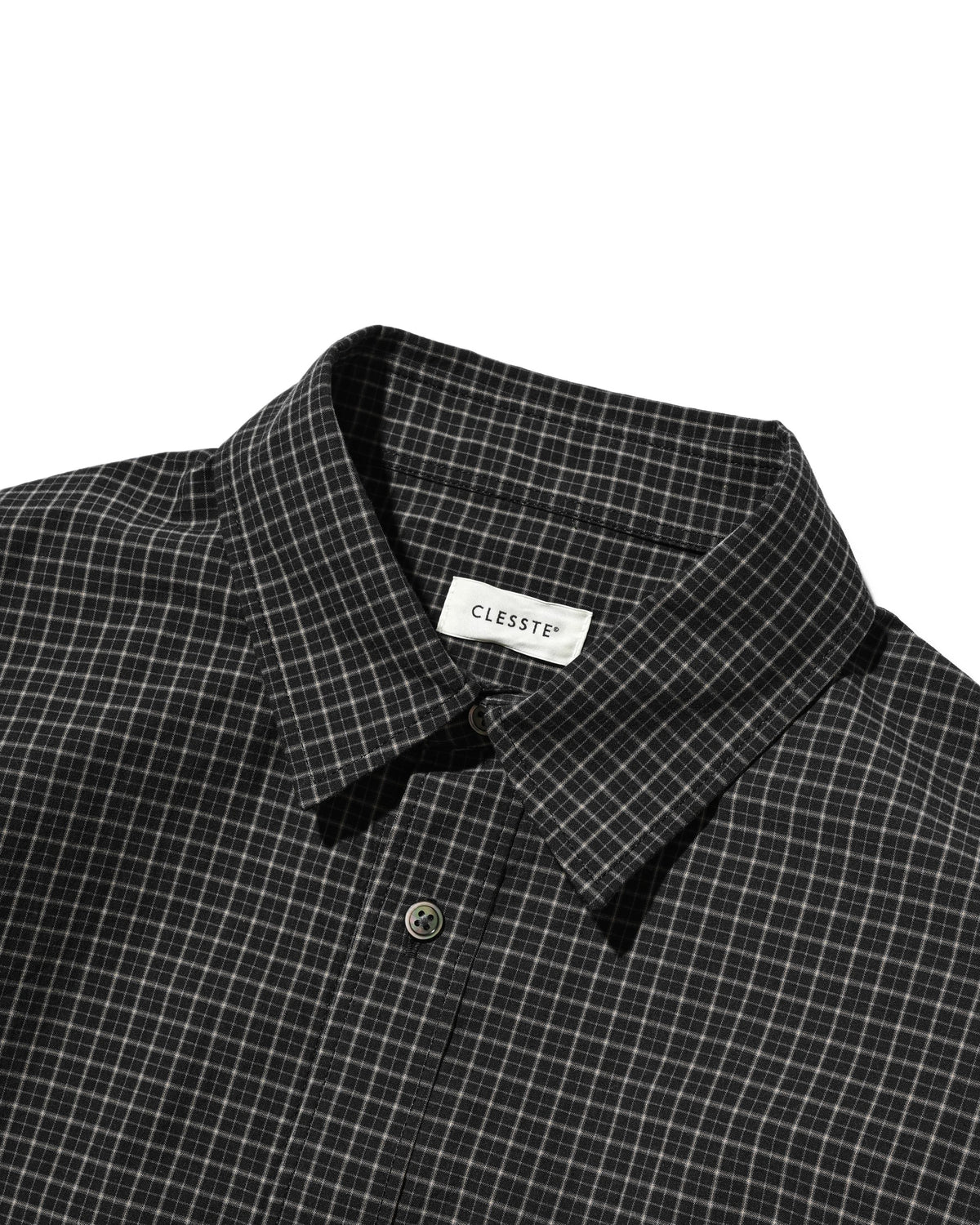 【10.14 WED 20:00- IN STOCK】 MINI CHECK EVERYDAY BOX FIT L/S SHIRT (BLACK MINI CHECK)