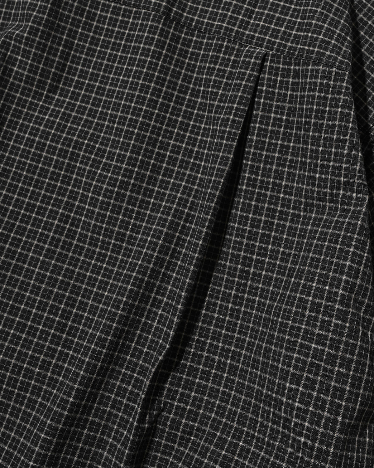【10.14 WED 20:00- IN STOCK】 MINI CHECK EVERYDAY BOX FIT L/S SHIRT (BLACK MINI CHECK)