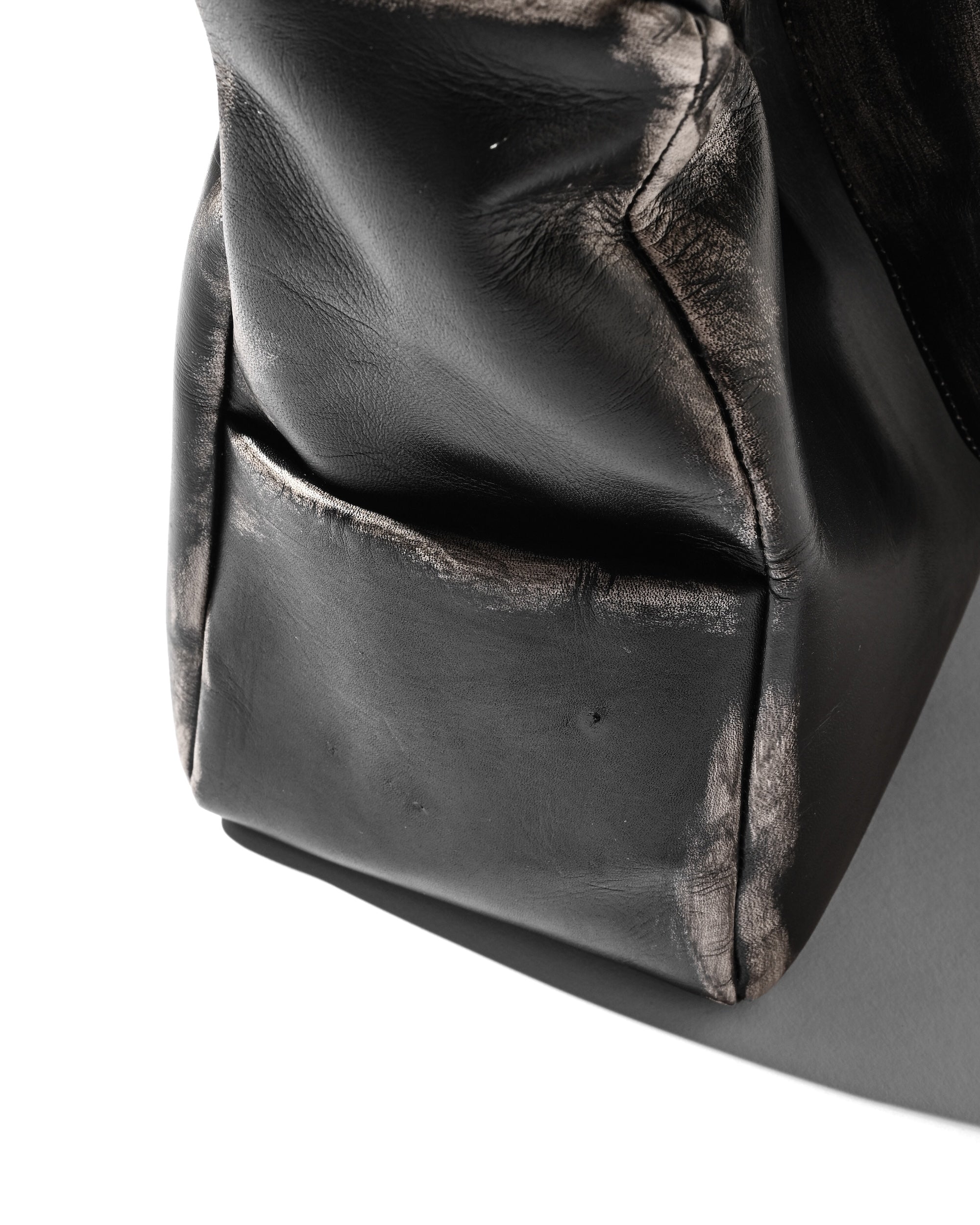 【10.4 SAT 20:00- IN STOCK】VINTAGE LEATHER HOLIDAY BAG (BLACK)