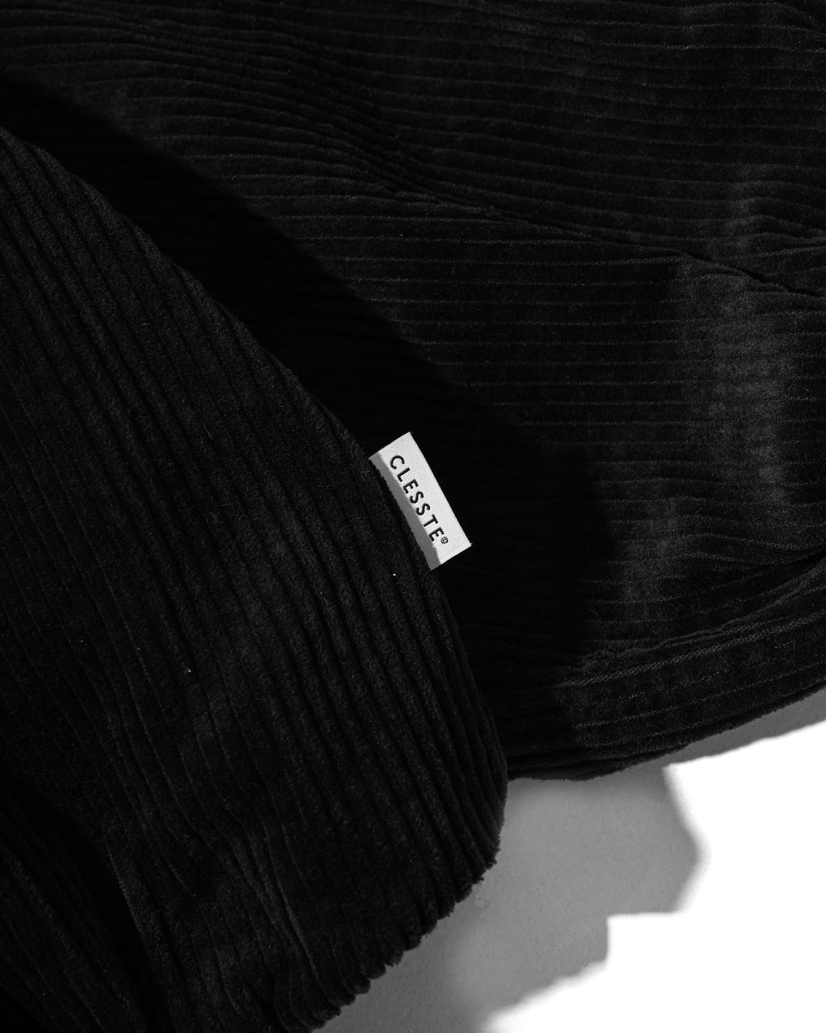 【10.21 WED 20:00- IN STOCK】 LEATHER COLLAR CORDUROY CITY UTILITY BALLOON JACKET (BLACK)