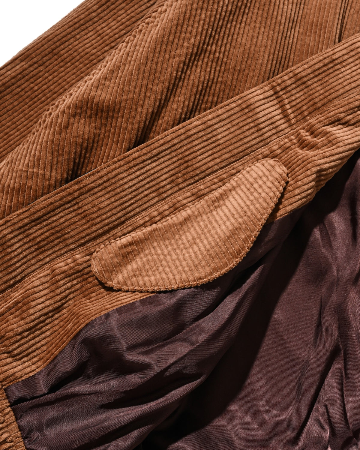 【10.21 WED 20:00- IN STOCK】 LEATHER COLLAR CORDUROY CITY UTILITY BALLOON JACKET (CAMEL)