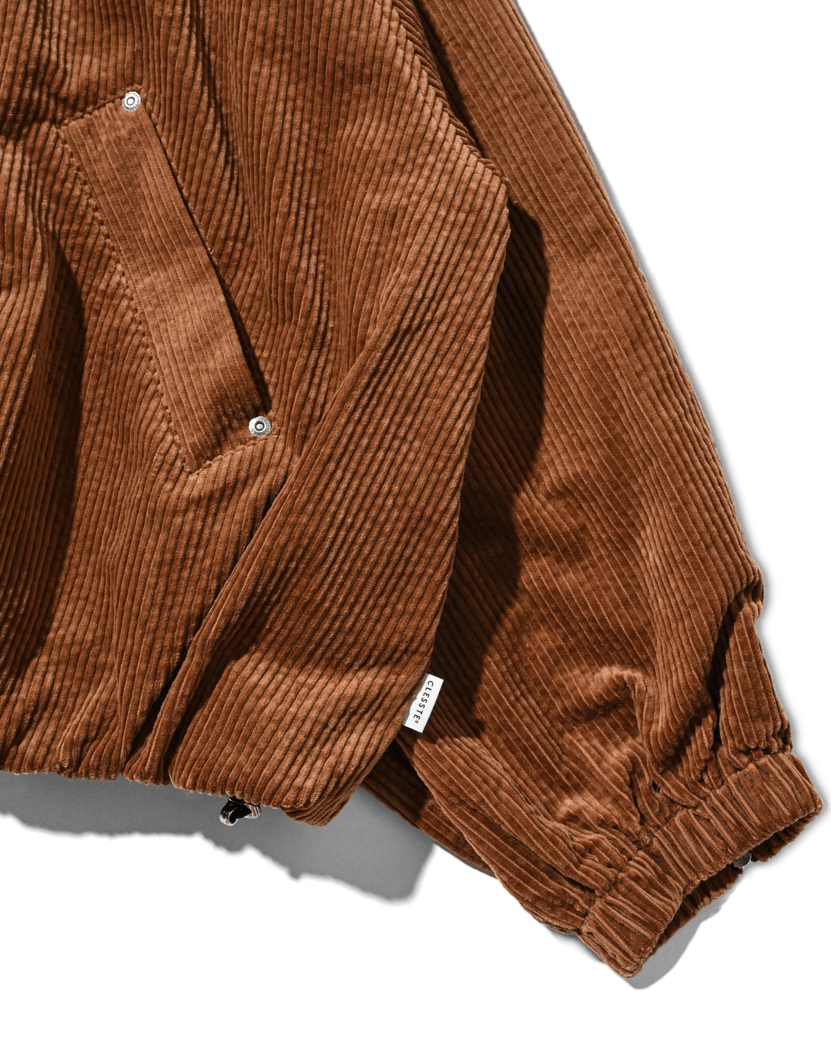 【10.21 WED 20:00- IN STOCK】 LEATHER COLLAR CORDUROY CITY UTILITY BALLOON JACKET (CAMEL)