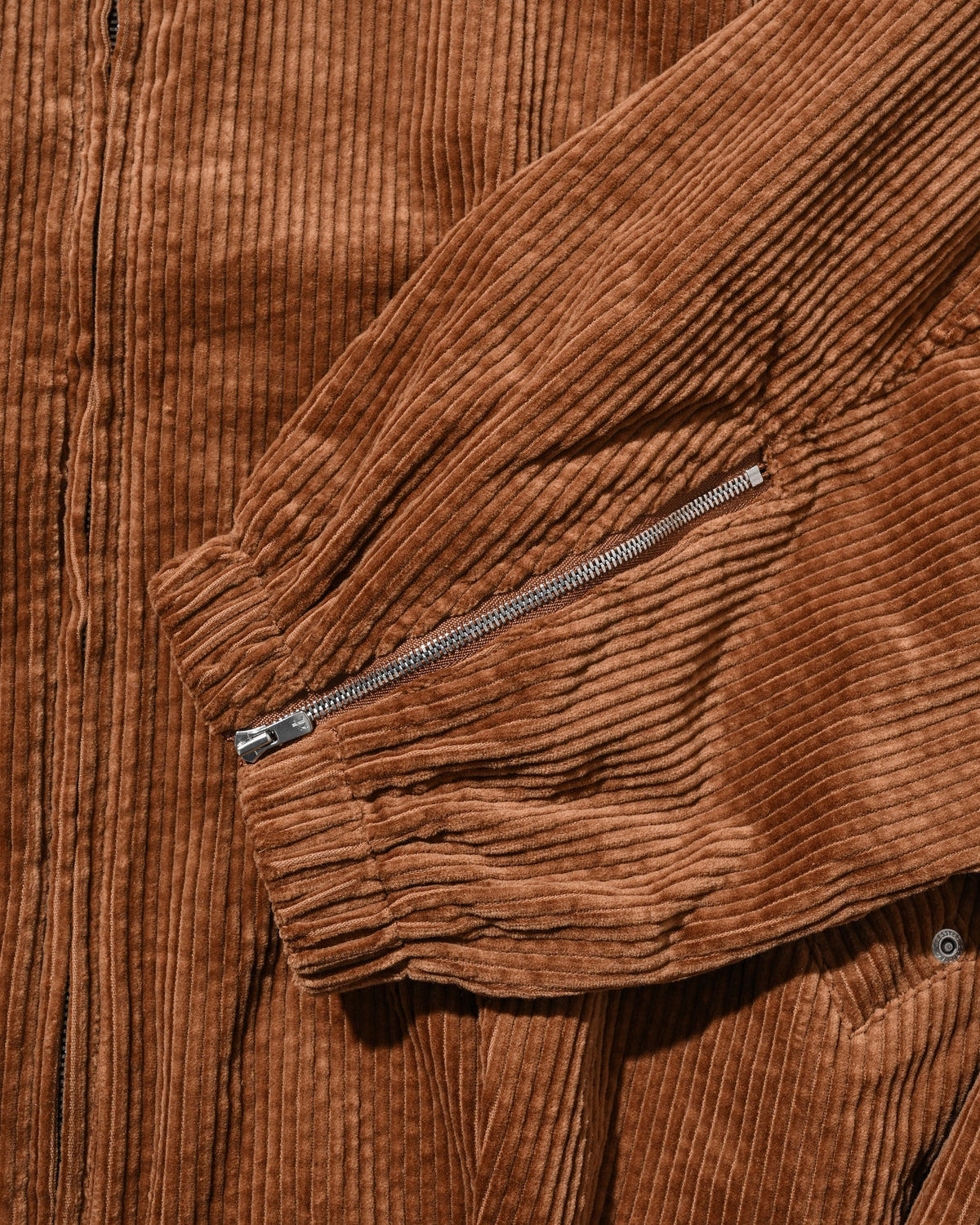 【10.21 WED 20:00- IN STOCK】 LEATHER COLLAR CORDUROY CITY UTILITY BALLOON JACKET (CAMEL)