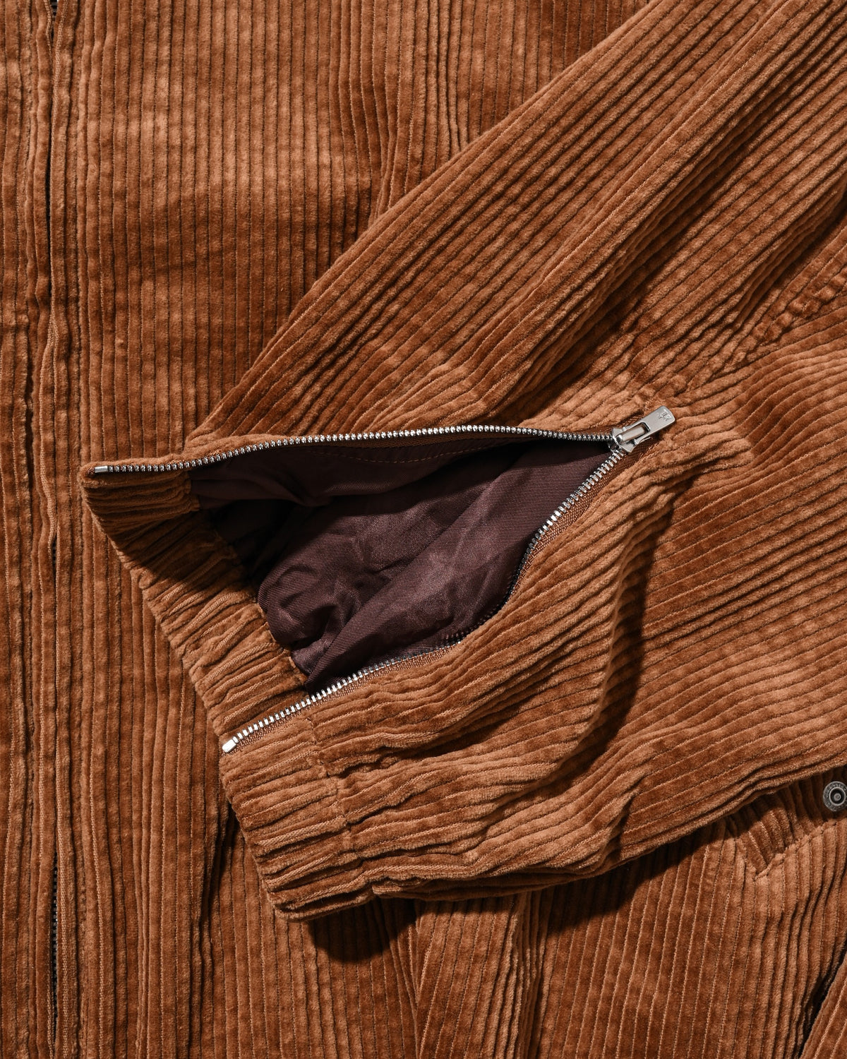 【10.21 WED 20:00- IN STOCK】 LEATHER COLLAR CORDUROY CITY UTILITY BALLOON JACKET (CAMEL)