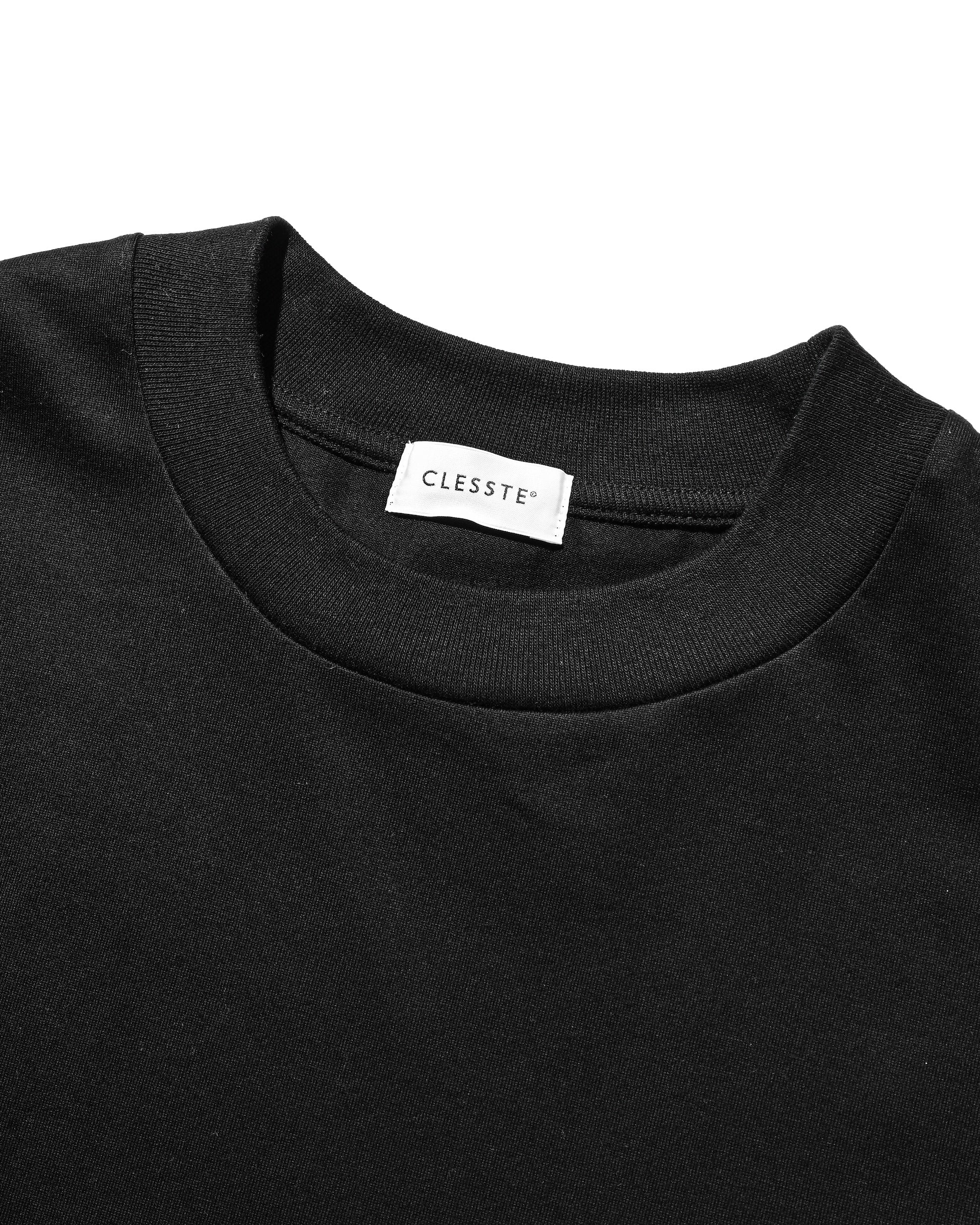 COLLEGE LOGO PRINT MASSIVE T-SHIRT WITH DRAWSTRINGS (BLACK)