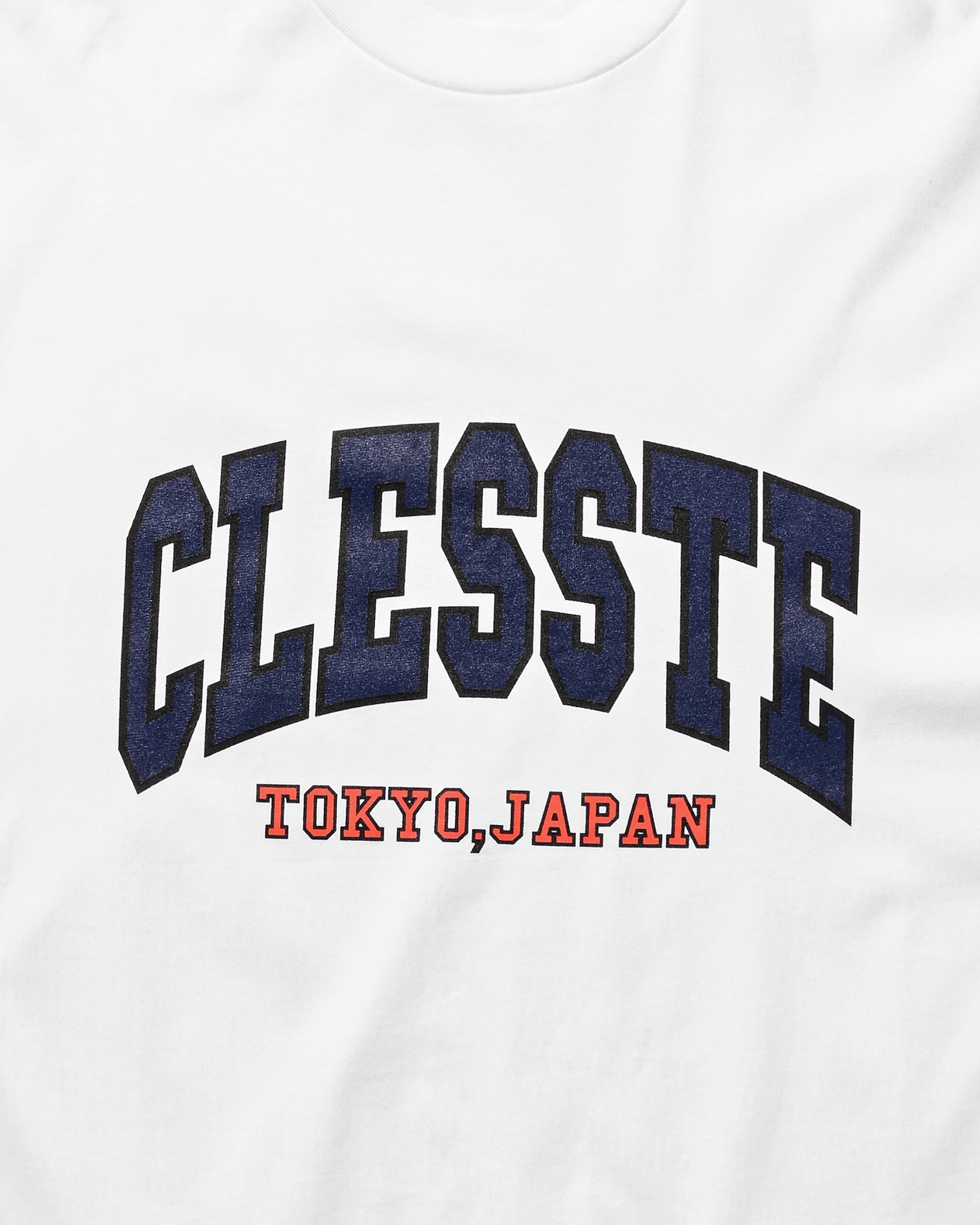 COLLEGE LOGO PRINT MASSIVE T-SHIRT WITH DRAWSTRINGS (WHITE)