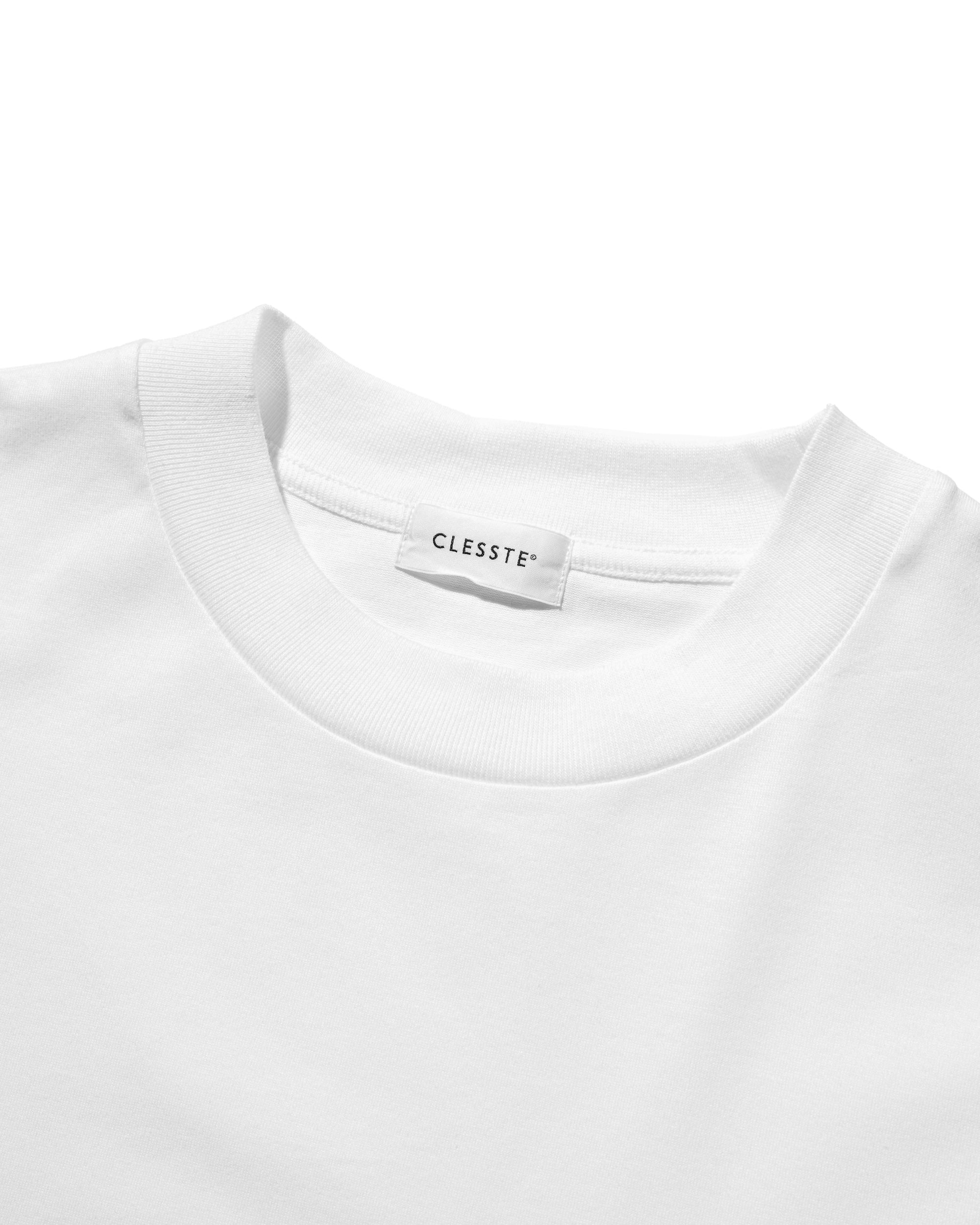 COLLEGE LOGO PRINT MASSIVE T-SHIRT WITH DRAWSTRINGS (WHITE)