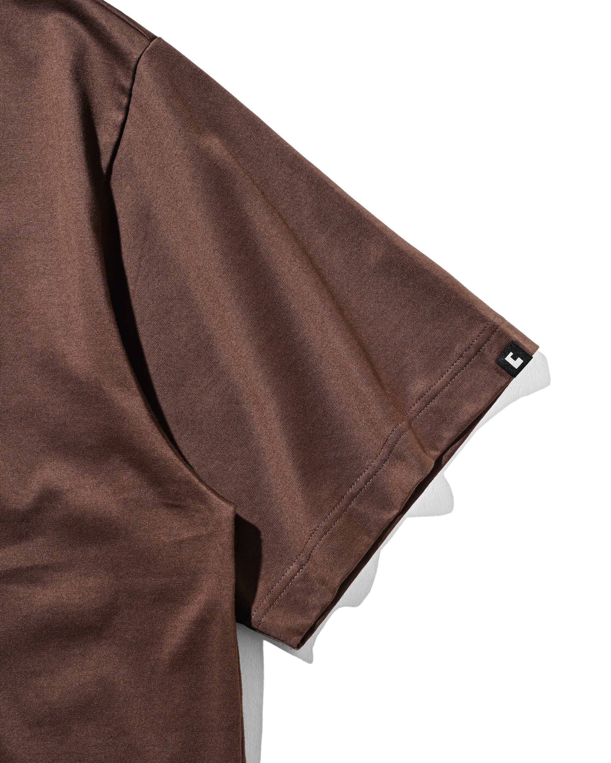 【8.23 SAT 20:00- IN STOCK】BUBBLE LOGO PRINT MASSIVE T-SHIRT WITH DRAWSTRINGS (BROWN)