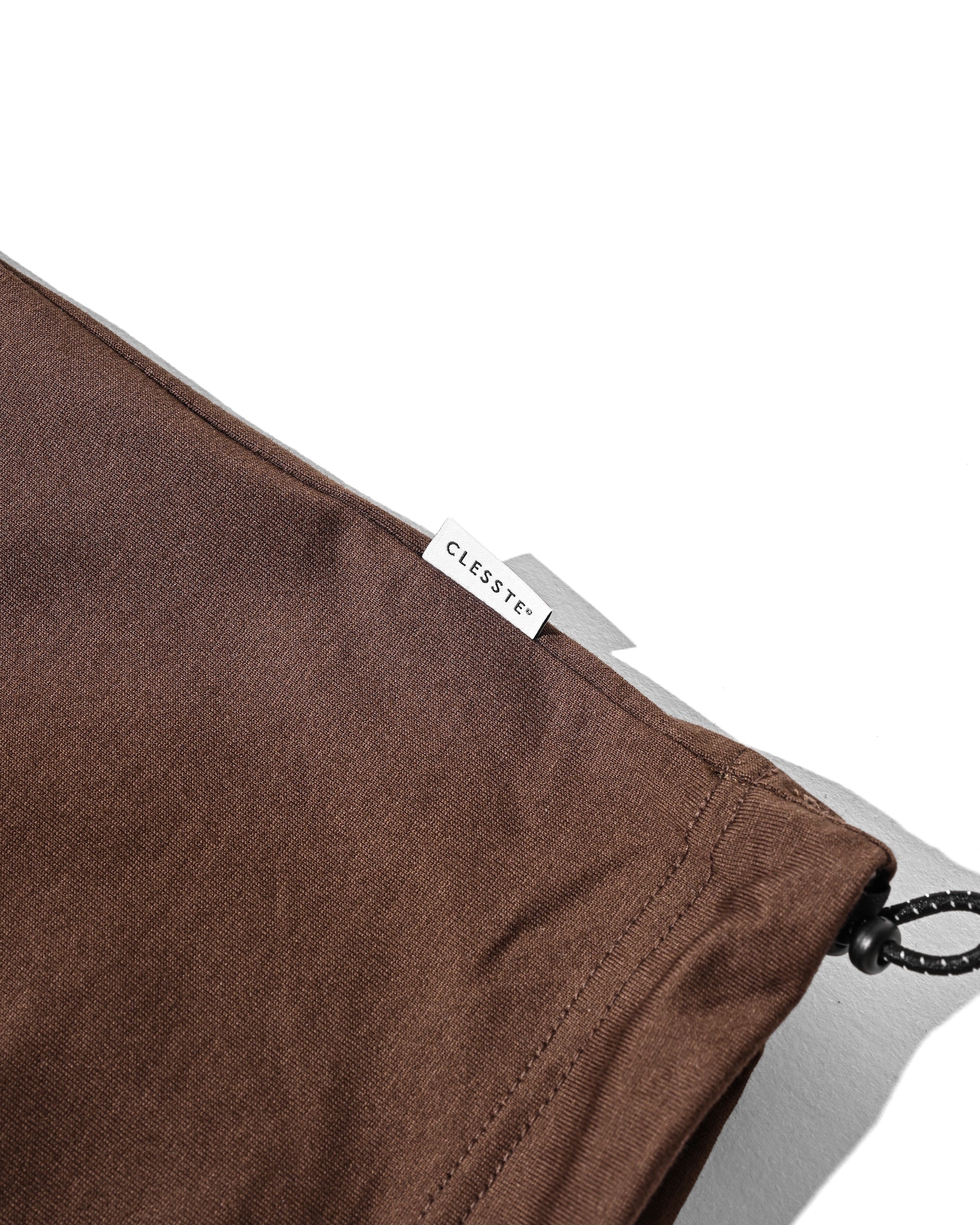 【8.23 SAT 20:00- IN STOCK】BUBBLE LOGO PRINT MASSIVE T-SHIRT WITH DRAWSTRINGS (BROWN)