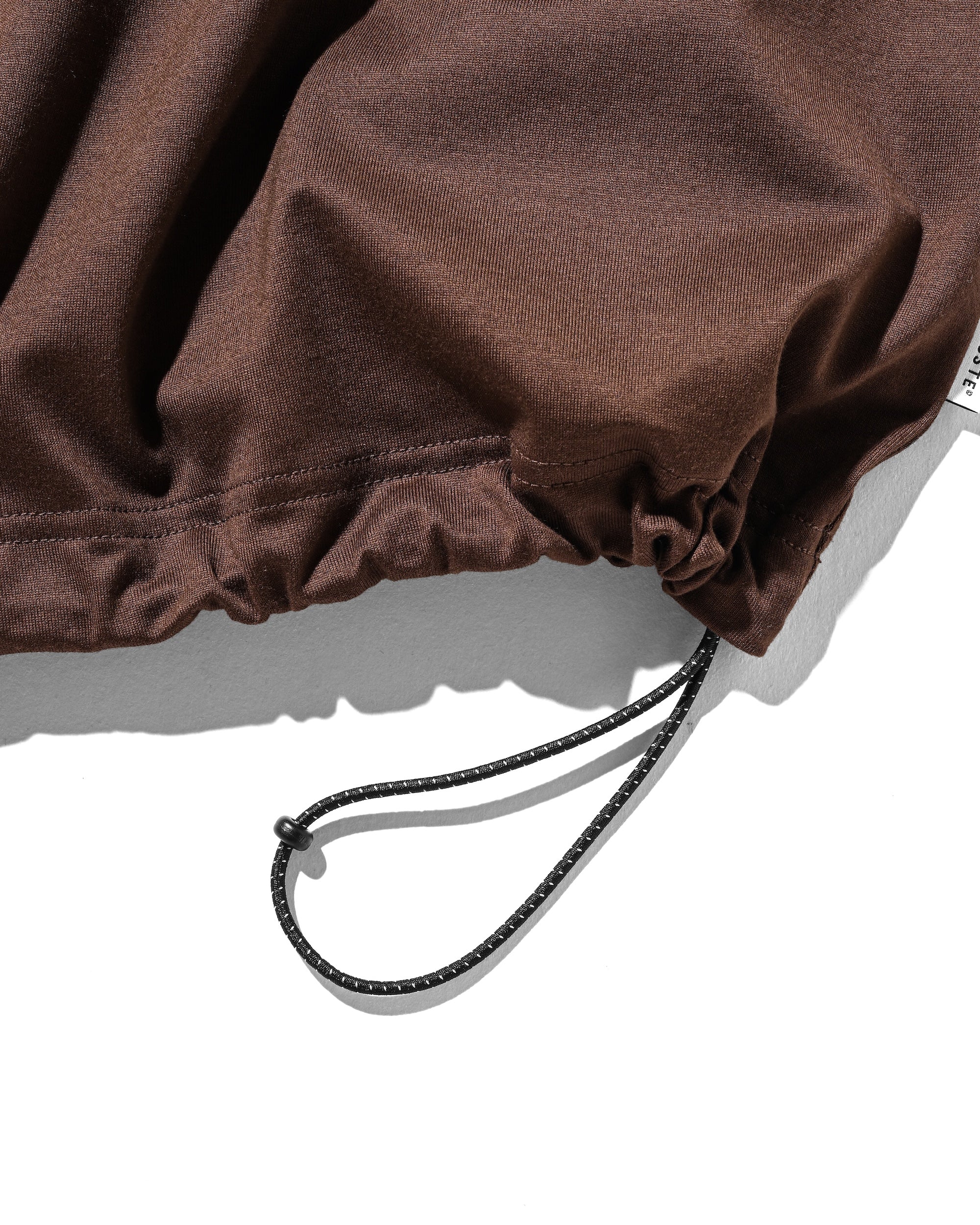 【8.23 SAT 20:00- IN STOCK】BUBBLE LOGO PRINT MASSIVE T-SHIRT WITH DRAWSTRINGS (BROWN)