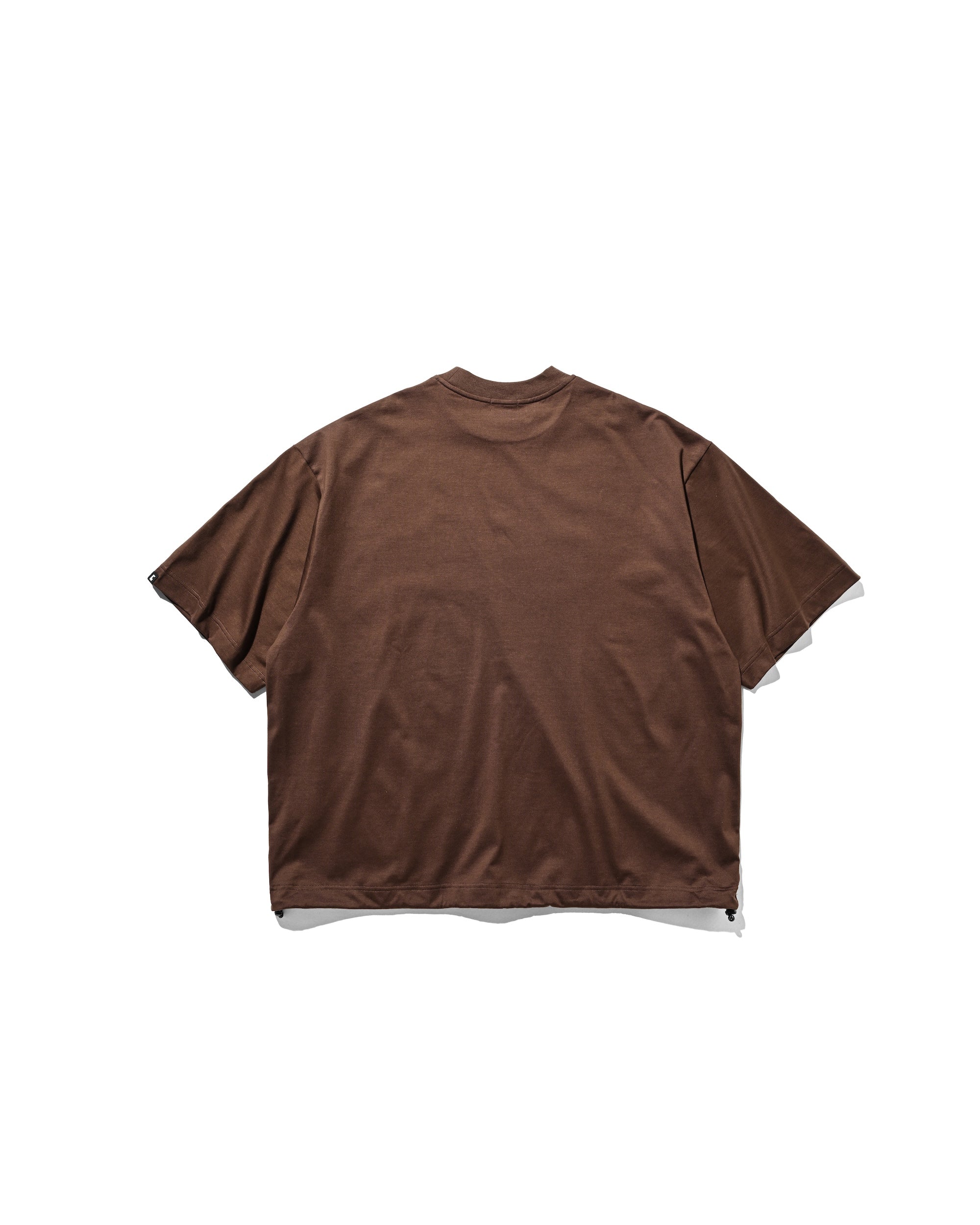 【8.23 SAT 20:00- IN STOCK】BUBBLE LOGO PRINT MASSIVE T-SHIRT WITH DRAWSTRINGS (BROWN)