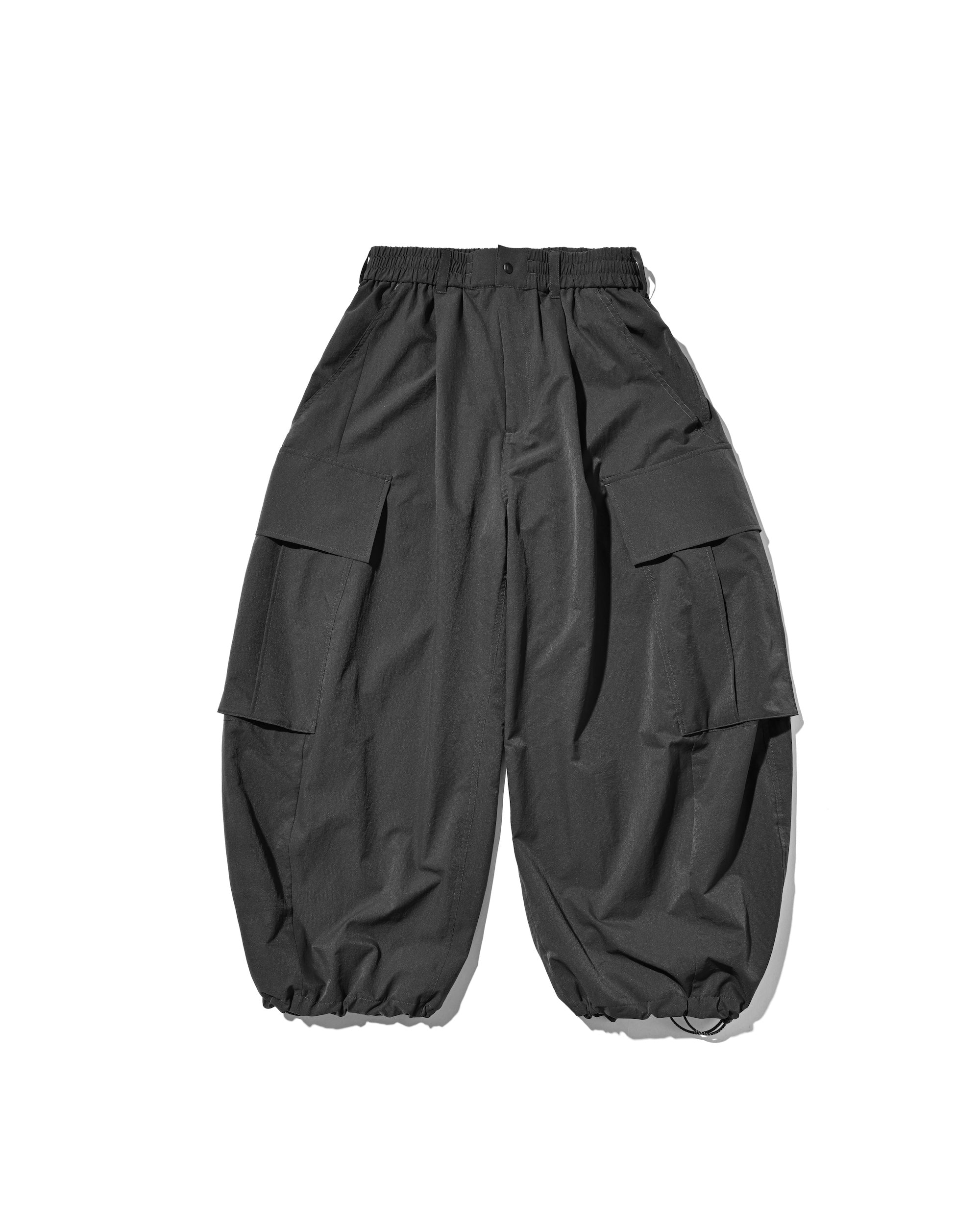【5.2 SAT 20:00- IN STOCK】COOL DOTS®︎  MEGA POCKET BALLOON CARGO PANTS (CHARCOAL)