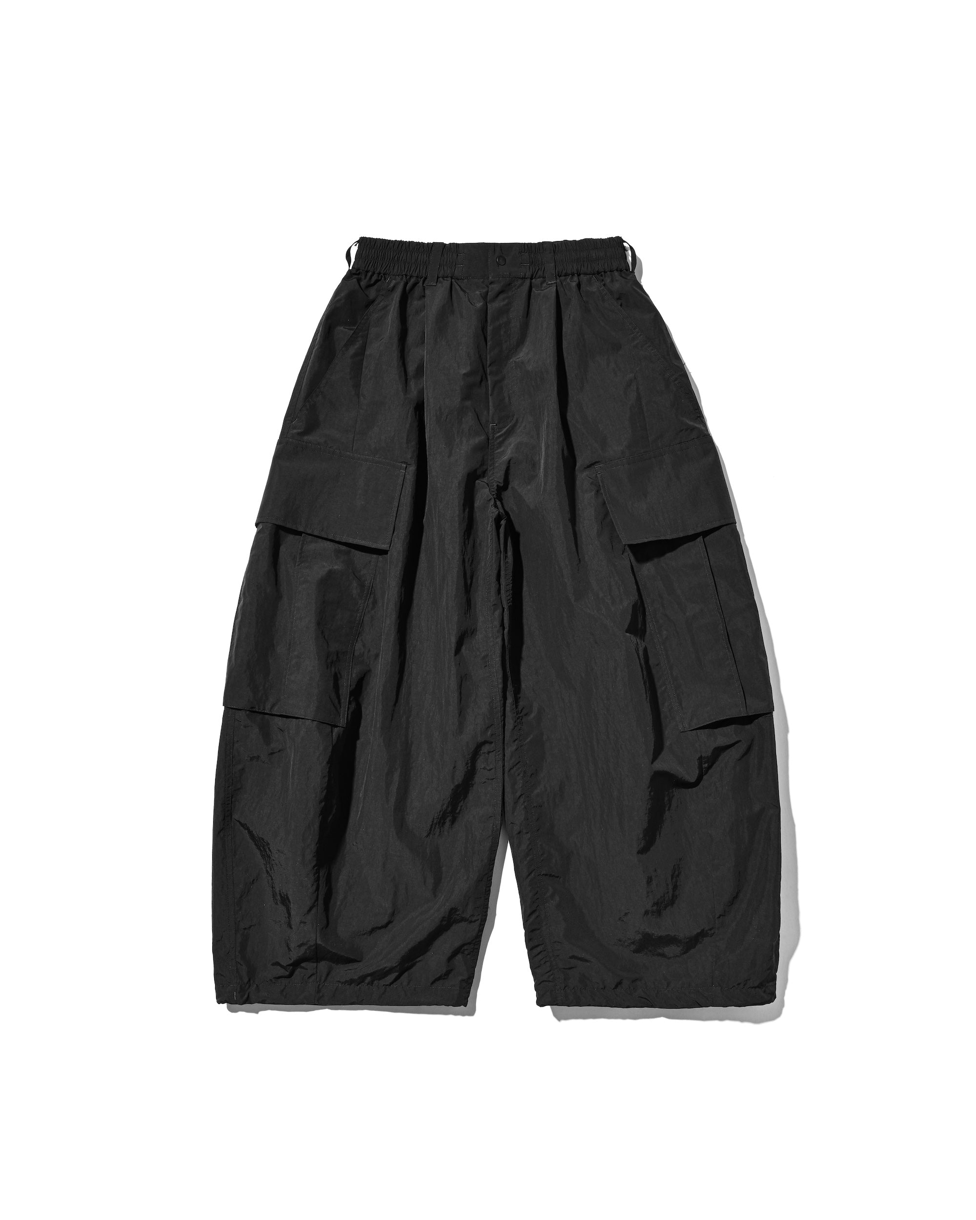 ACTIVE CITY MEGA POCKET BALLOON CARGO PANTS (BLACK)