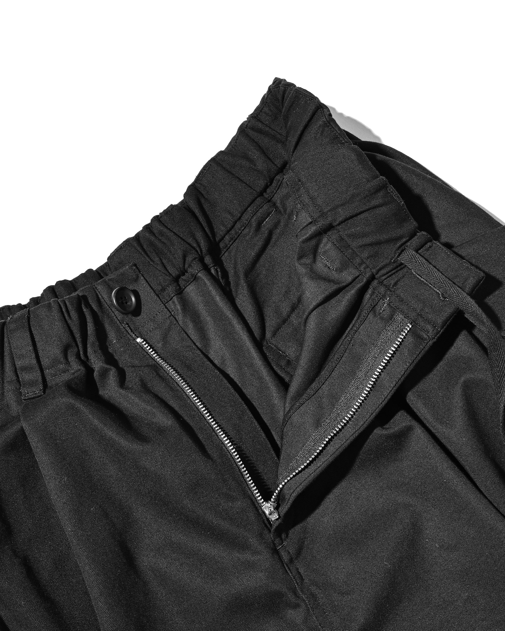 【3.14 SAT 20:00- IN STOCK】FLAP WIDE BALLOON HALF PANTS (BLACK)