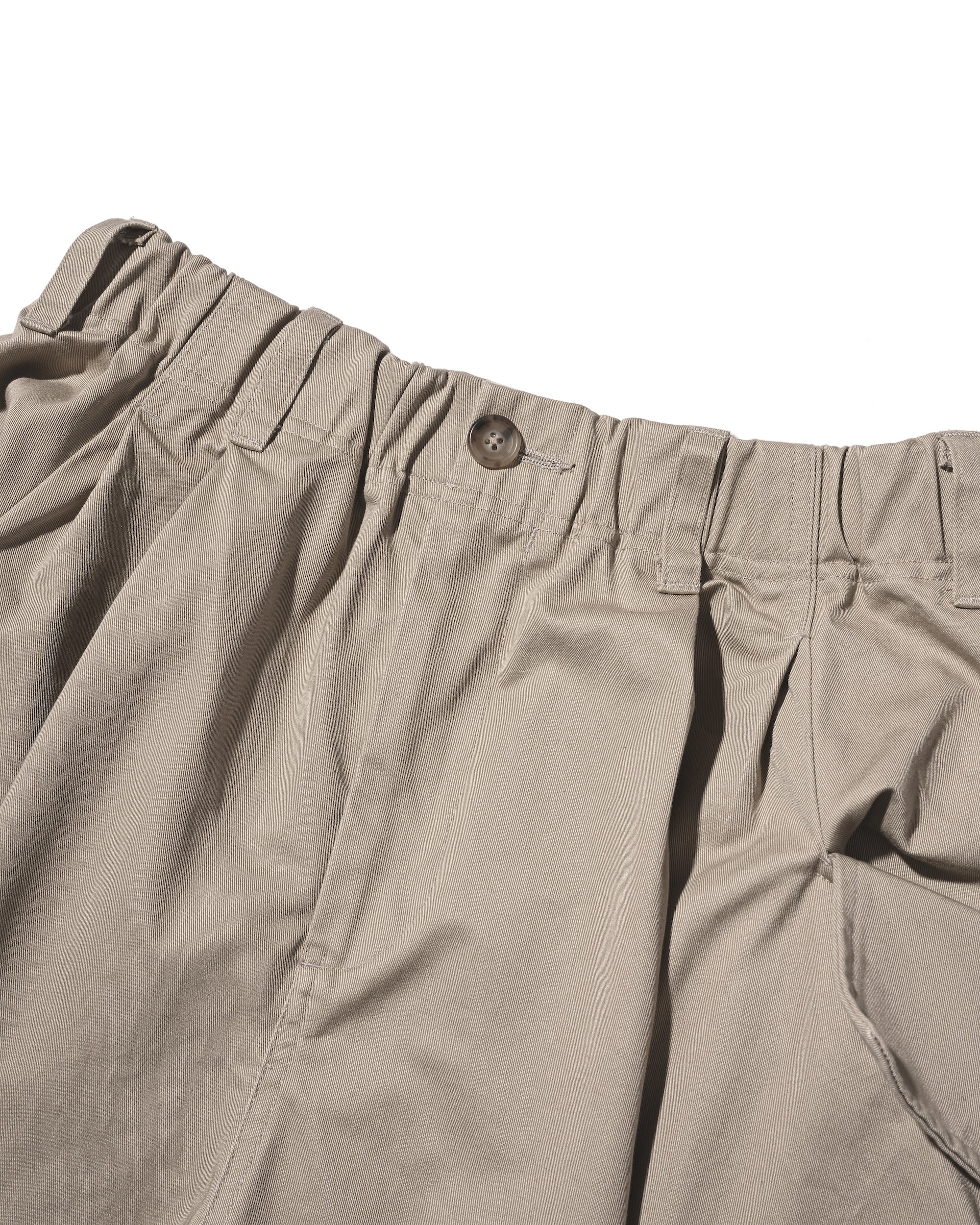 【3.14 SAT 20:00- IN STOCK】FLAP WIDE BALLOON HALF PANTS (GREIGE)