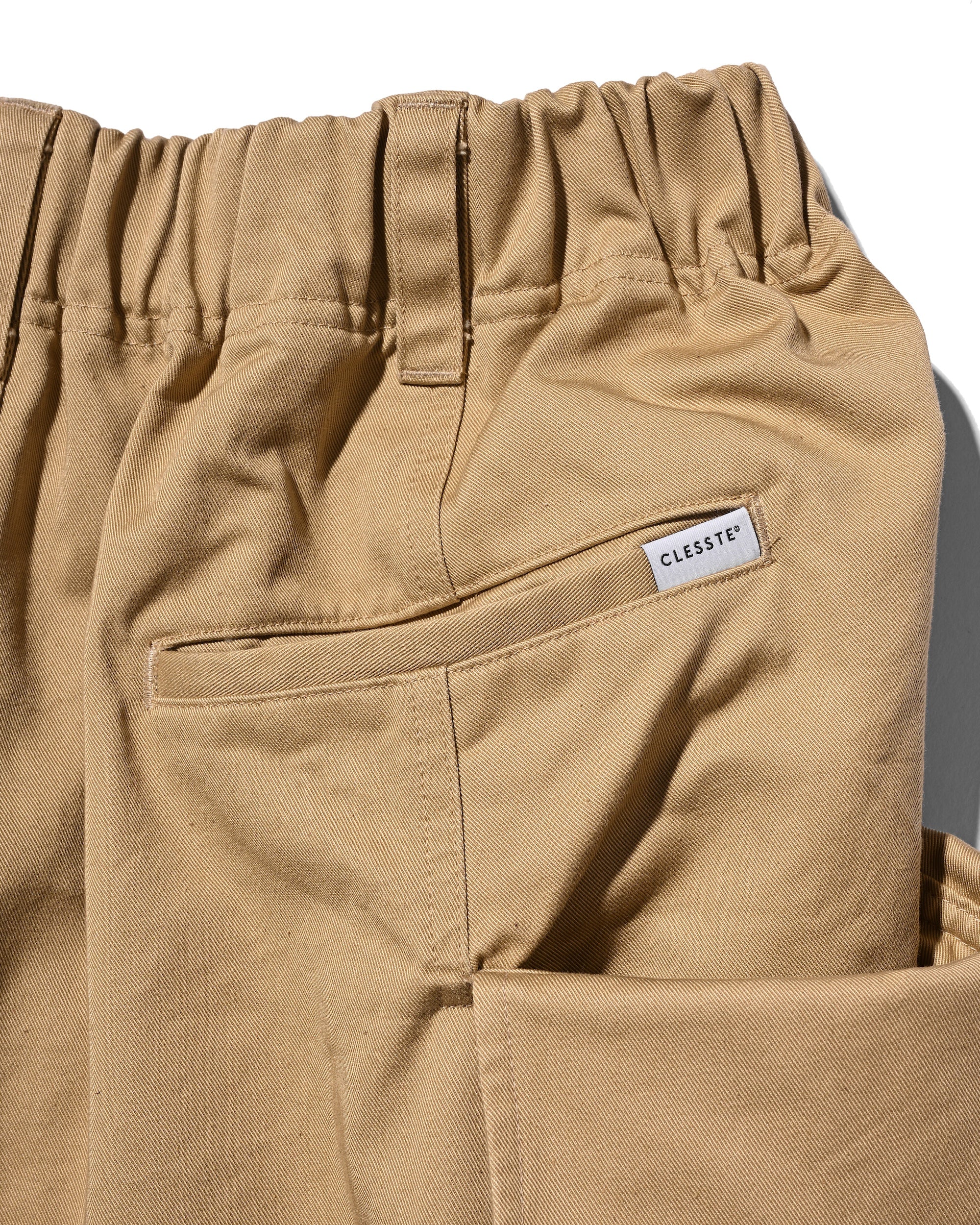 【3.14 SAT 20:00- IN STOCK】FLAP WIDE BALLOON HALF PANTS (BEIGE)