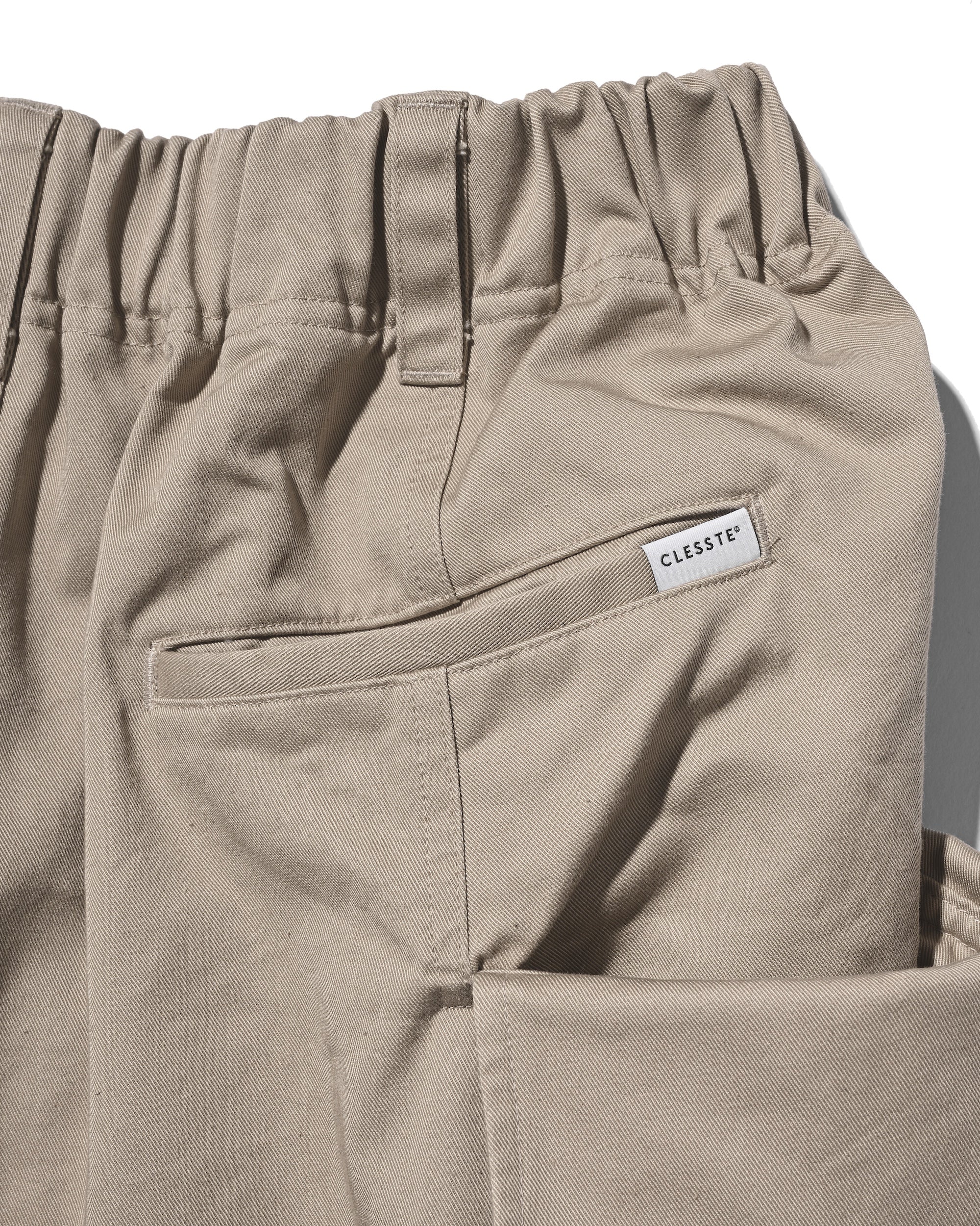 【3.14 SAT 20:00- IN STOCK】FLAP WIDE BALLOON HALF PANTS (GREIGE)