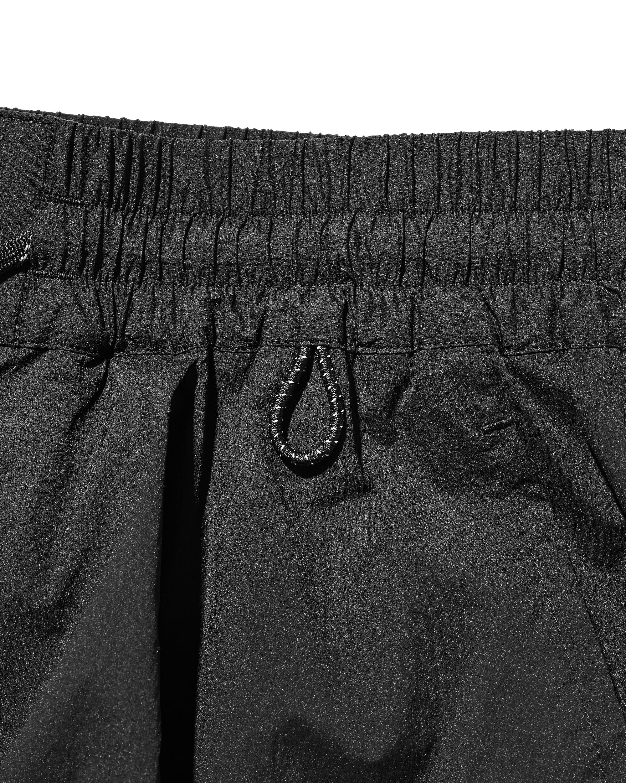CRISPY NYLON CITY UNIFORM MILITARY HALF PANTS (BLACK×GRAY)