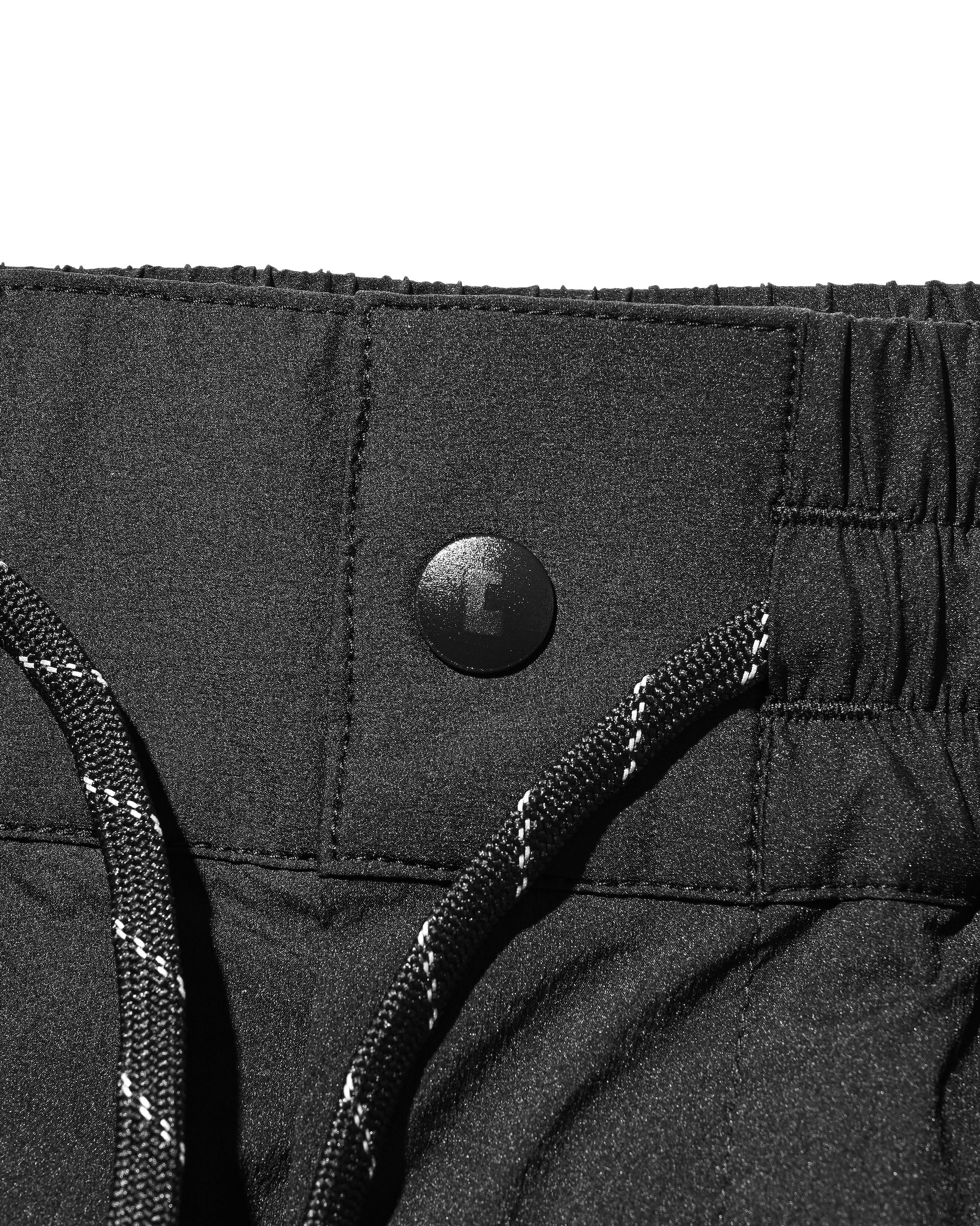 CRISPY NYLON CITY UNIFORM MILITARY HALF PANTS (BLACK×GRAY)