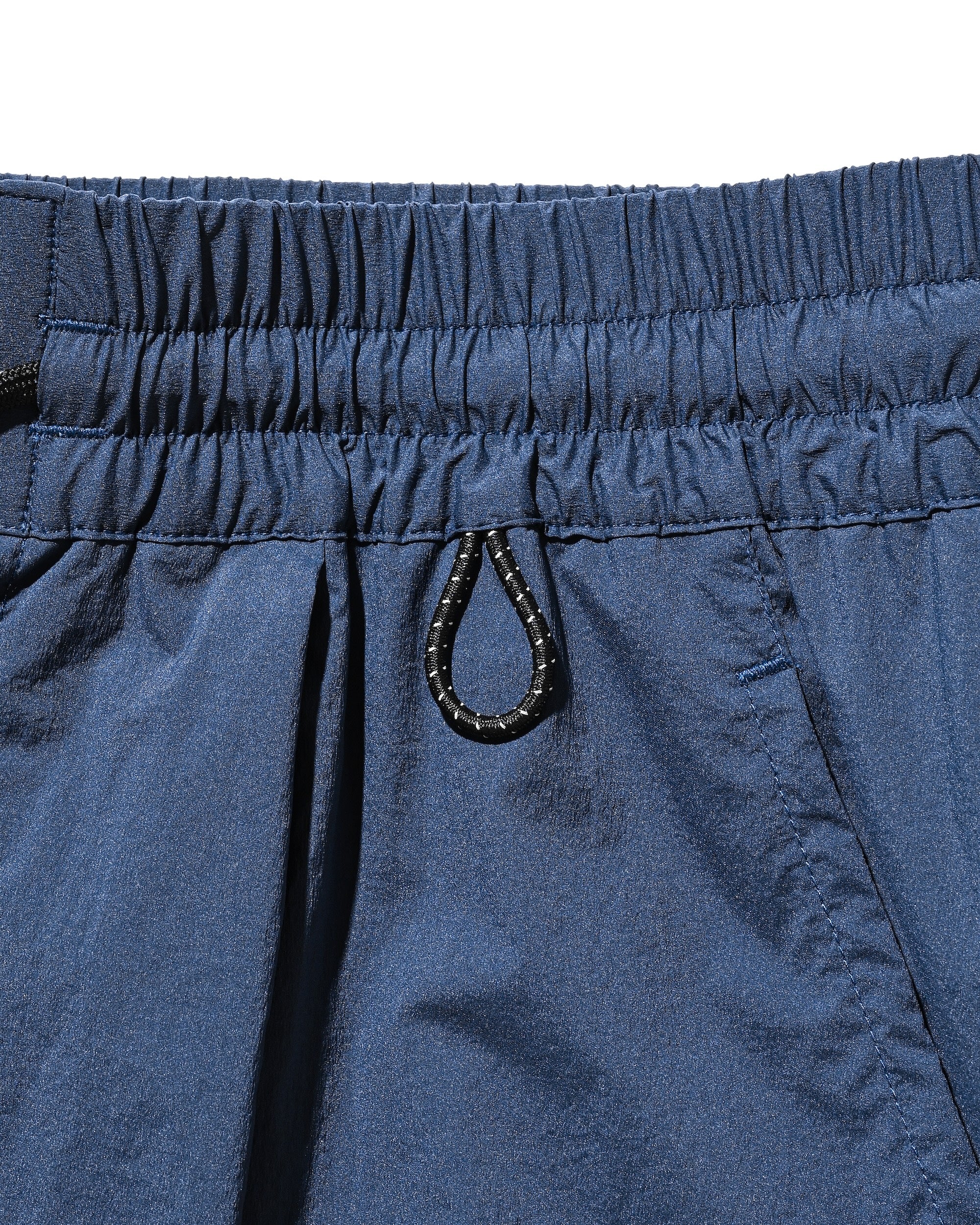 CRISPY NYLON CITY UNIFORM MILITARY HALF PANTS (NAVY×BLACK)