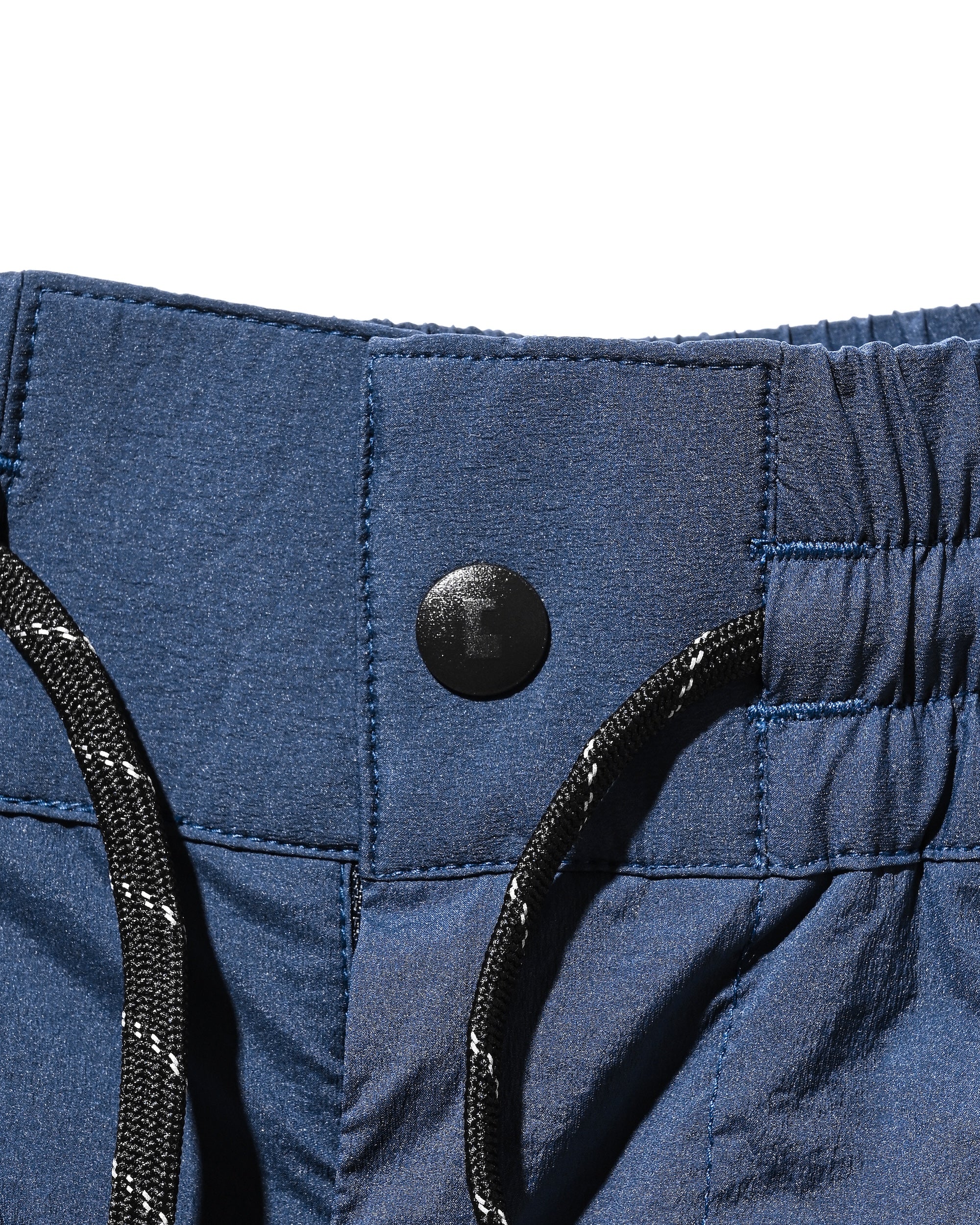 CRISPY NYLON CITY UNIFORM MILITARY HALF PANTS (NAVY×BLACK)