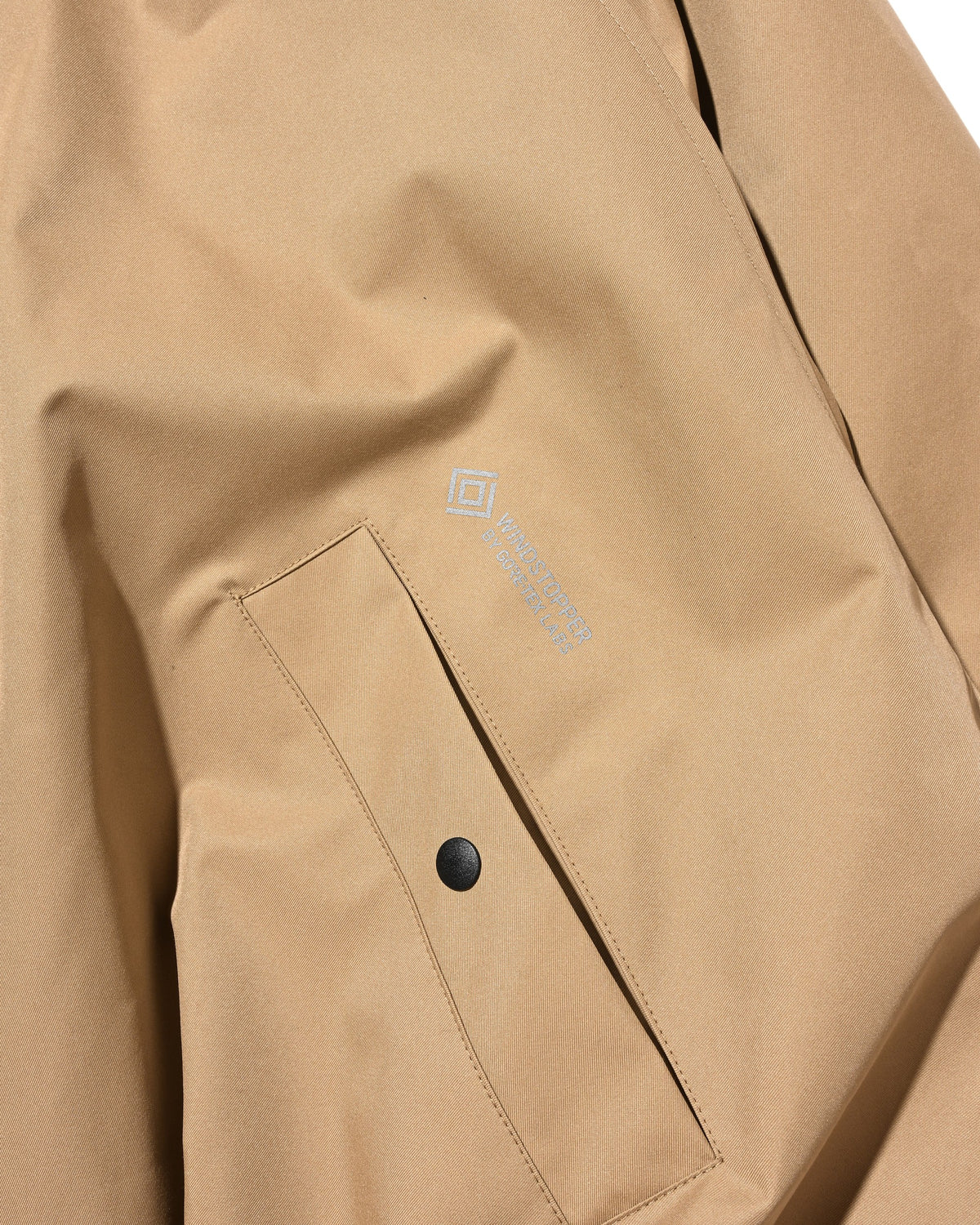 【10.17 SAT 20:00- IN STOCK】 +phenix WINDSTOPPER® by GORE-TEX LABS TWILL CITY STAND BALLOON UTILITY JACKET (CAMEL BEIGE)