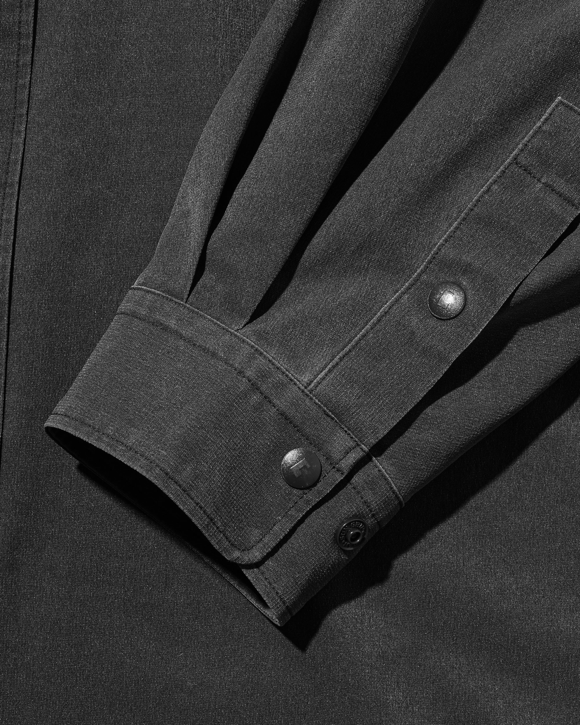 VINTAGE EFFECT COOLDOTS® CITY UNIFORM L/S SHIRT (BLACK)