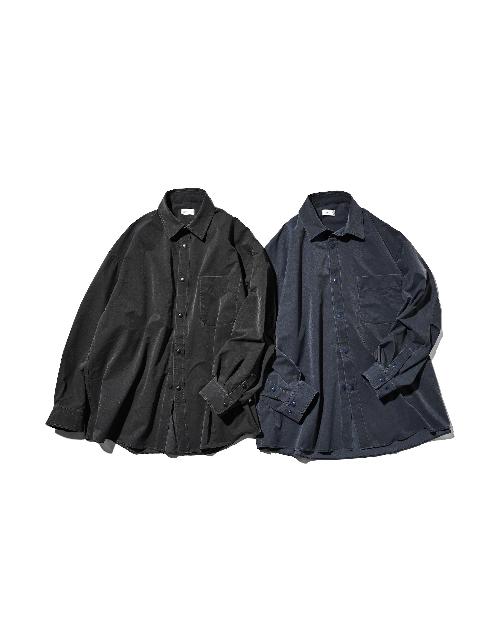 VINTAGE EFFECT COOLDOTS® CITY UNIFORM L/S SHIRT (NAVY)