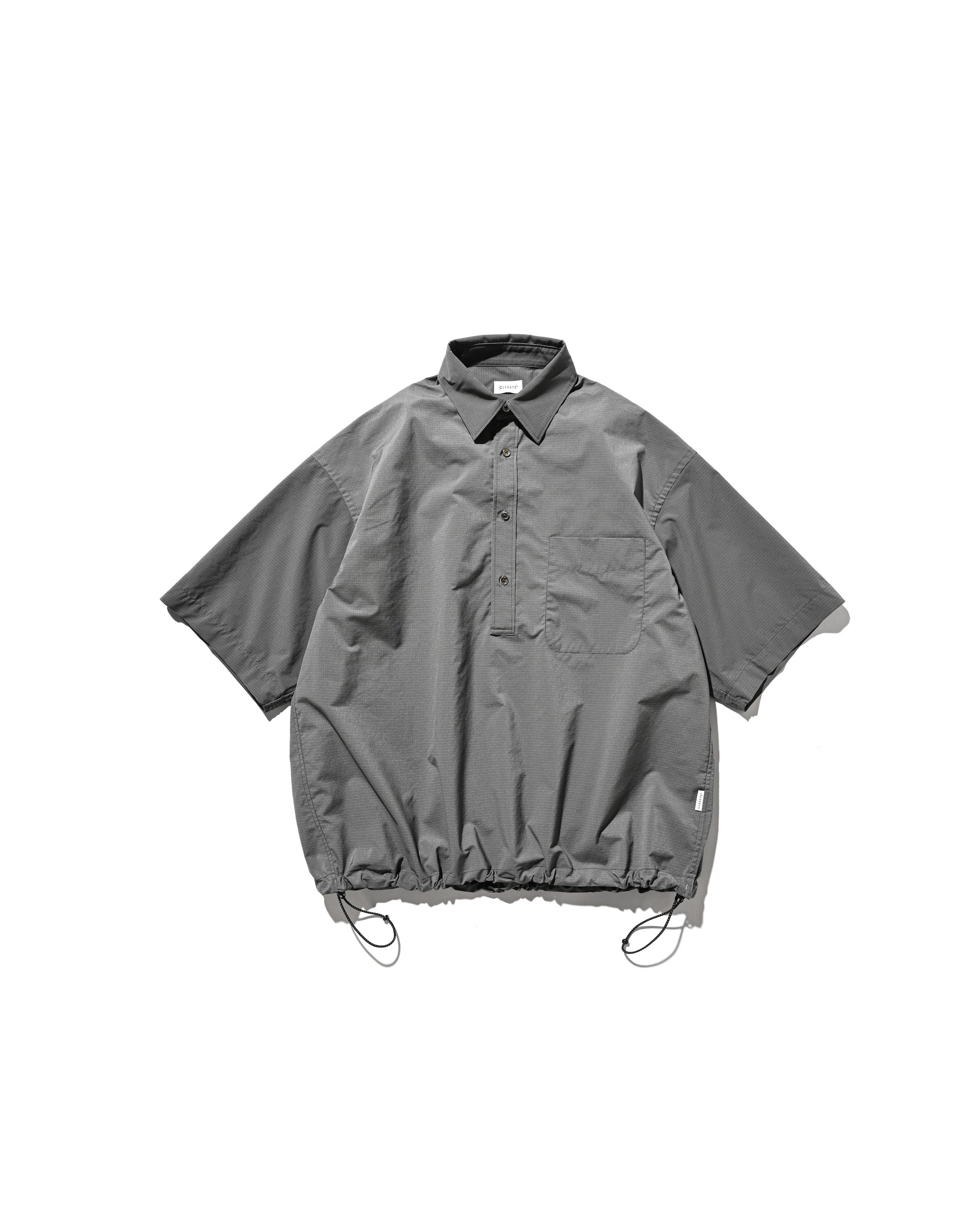 【4.25 SAT 20:00- IN STOCK】MINI PLAID S/S PULLOVER SHIRT (CHARCOAL)