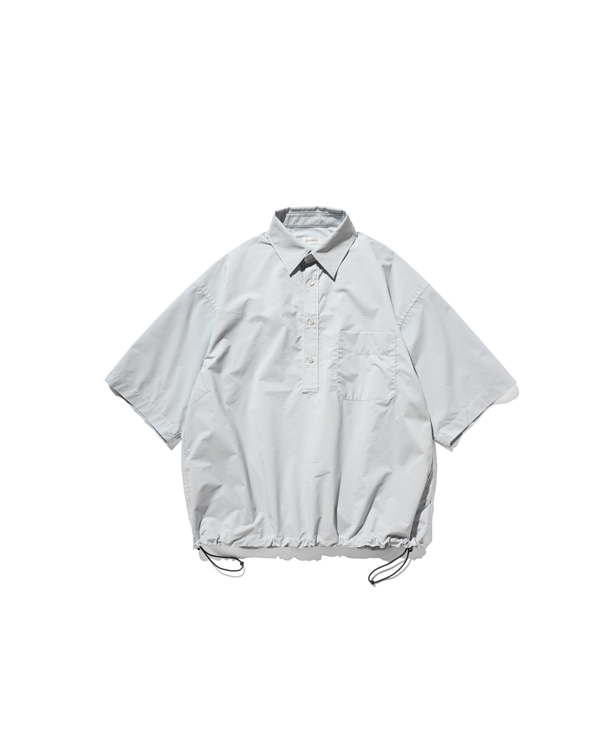 【4.25 SAT 20:00- IN STOCK】MINI PLAID S/S PULLOVER SHIRT (BLUE)